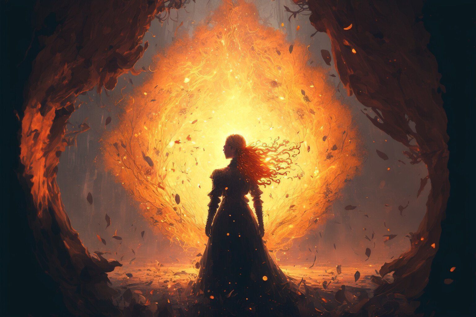 1536x1024 Eternal Flame: A Digital