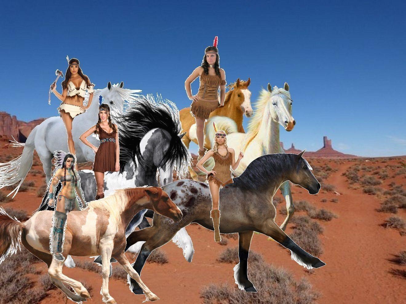 1320x988 A group of Brave Strong and Skilled Native American
