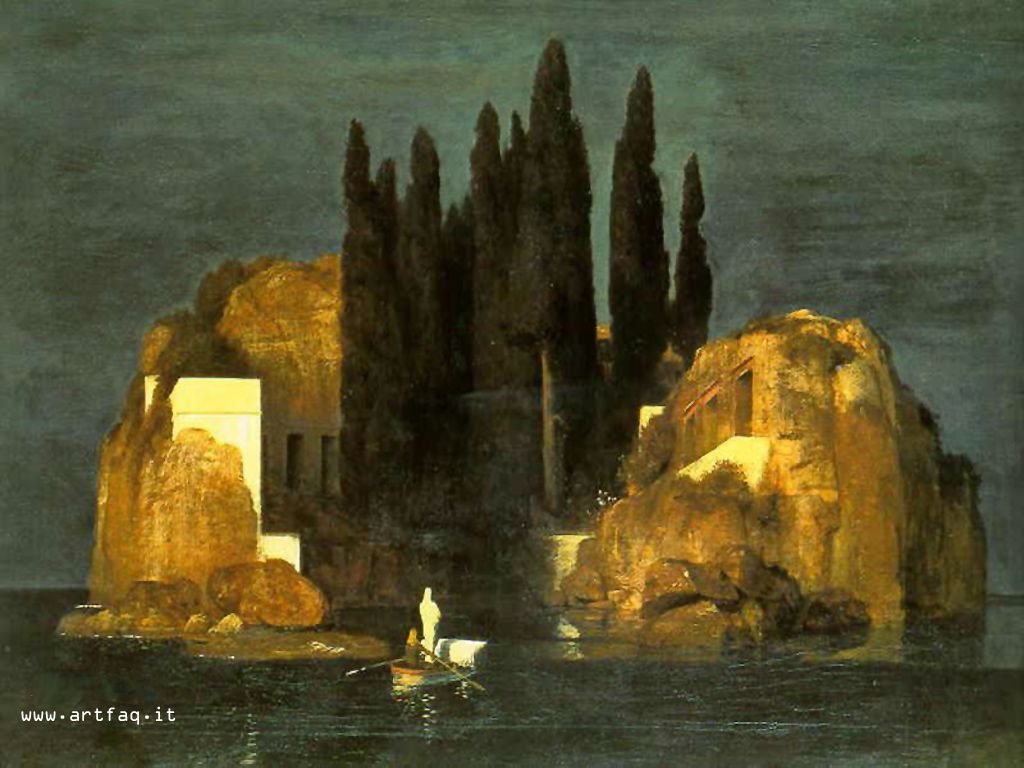 1024x768 Isle of the Dead. (Basel) Arnold Böcklin 1880. puritēs