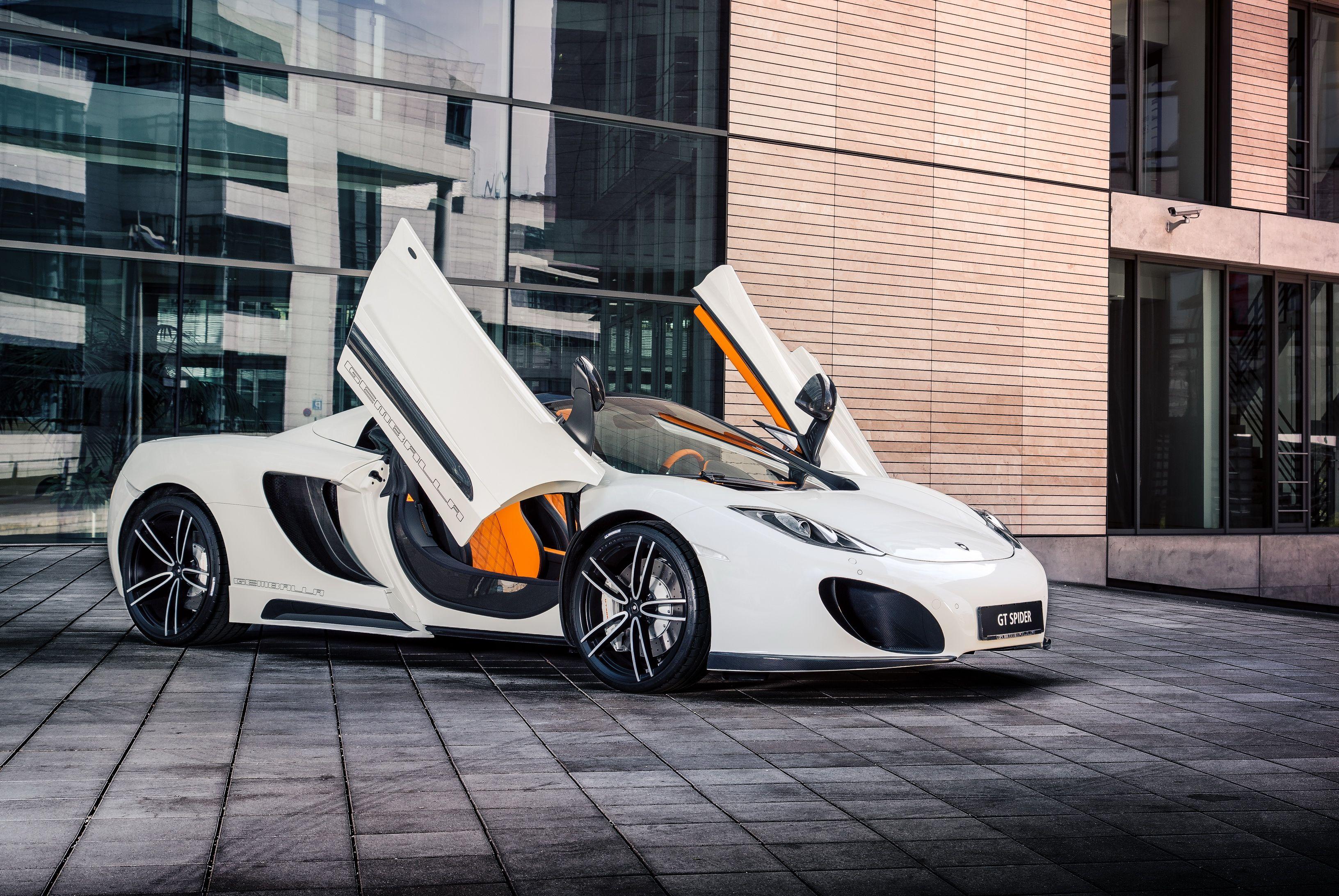3264x2184 White McLaren Gemballa C GT Spider Sport Car Wallpaper FFor HD