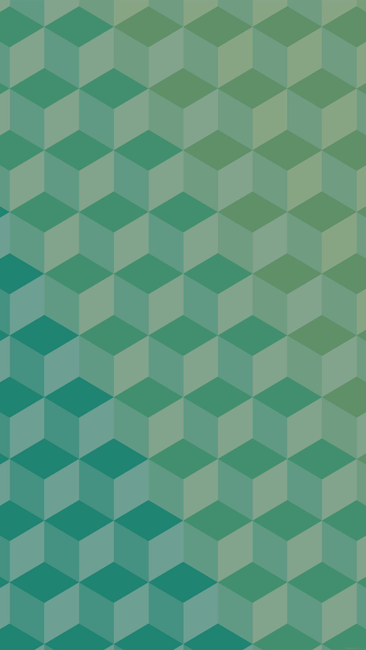 1242x2208 Hình nền đa giác màu xanh lá cây