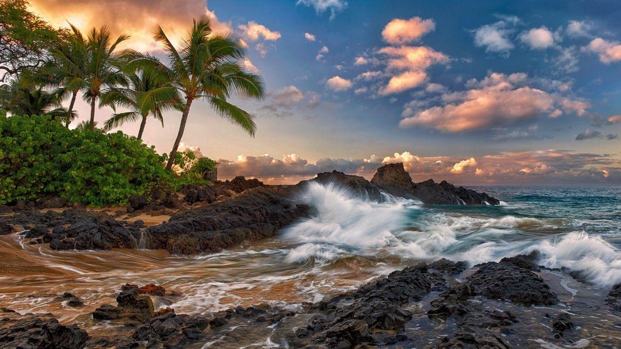 1244x700 Maui rocks maui quiet surf hawaii hawaii ocean rocks wallpaperx1080
