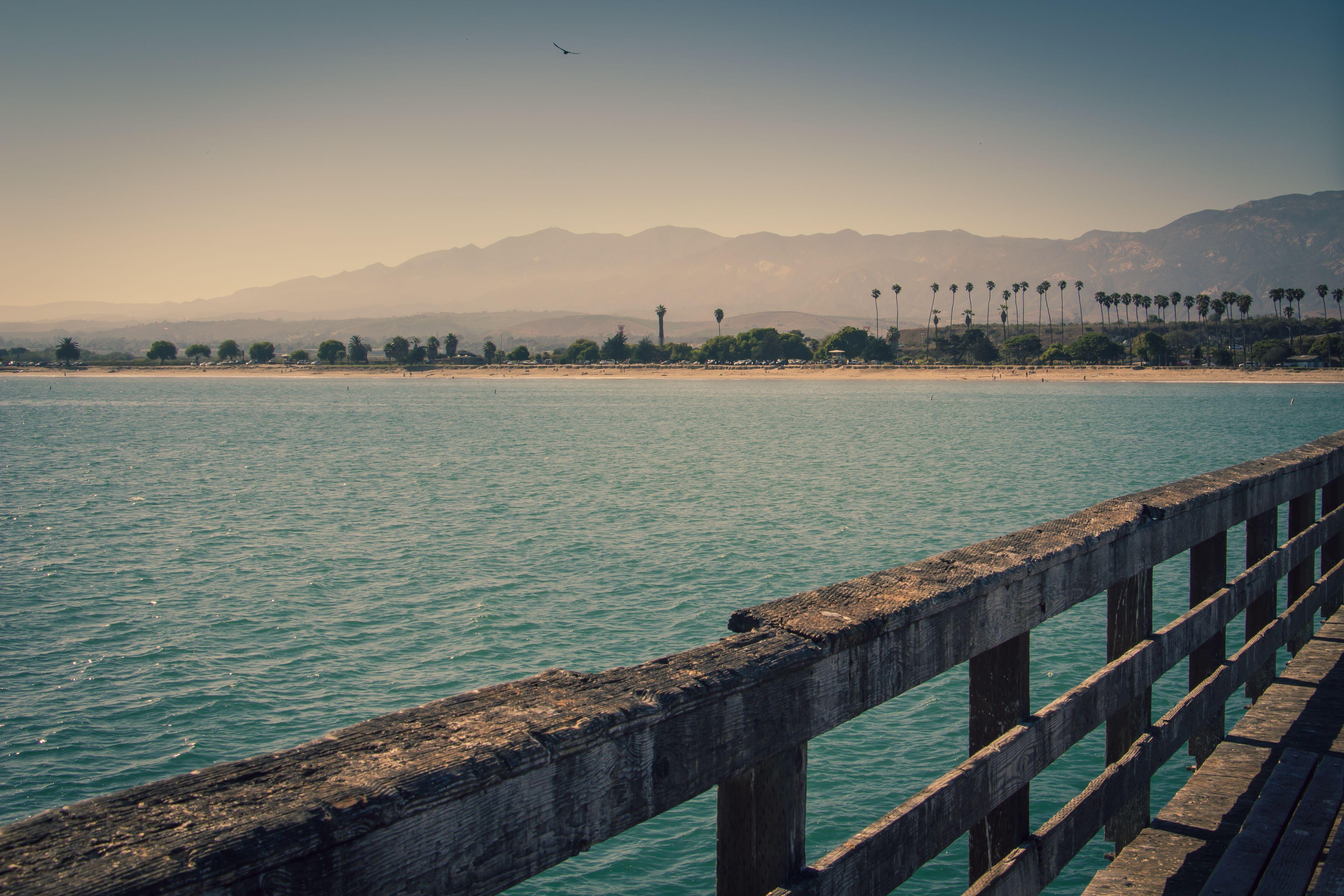 4477x2985 Quang cảnh đại dương từ bến tàu ở Goleta, CA Santa Barbara County