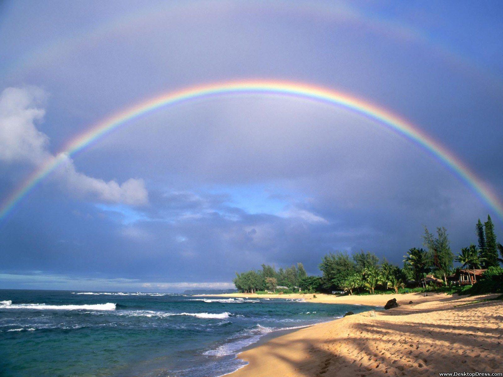 1600x1200 Desktop Wallpaper Natural Background Double Rainbow
