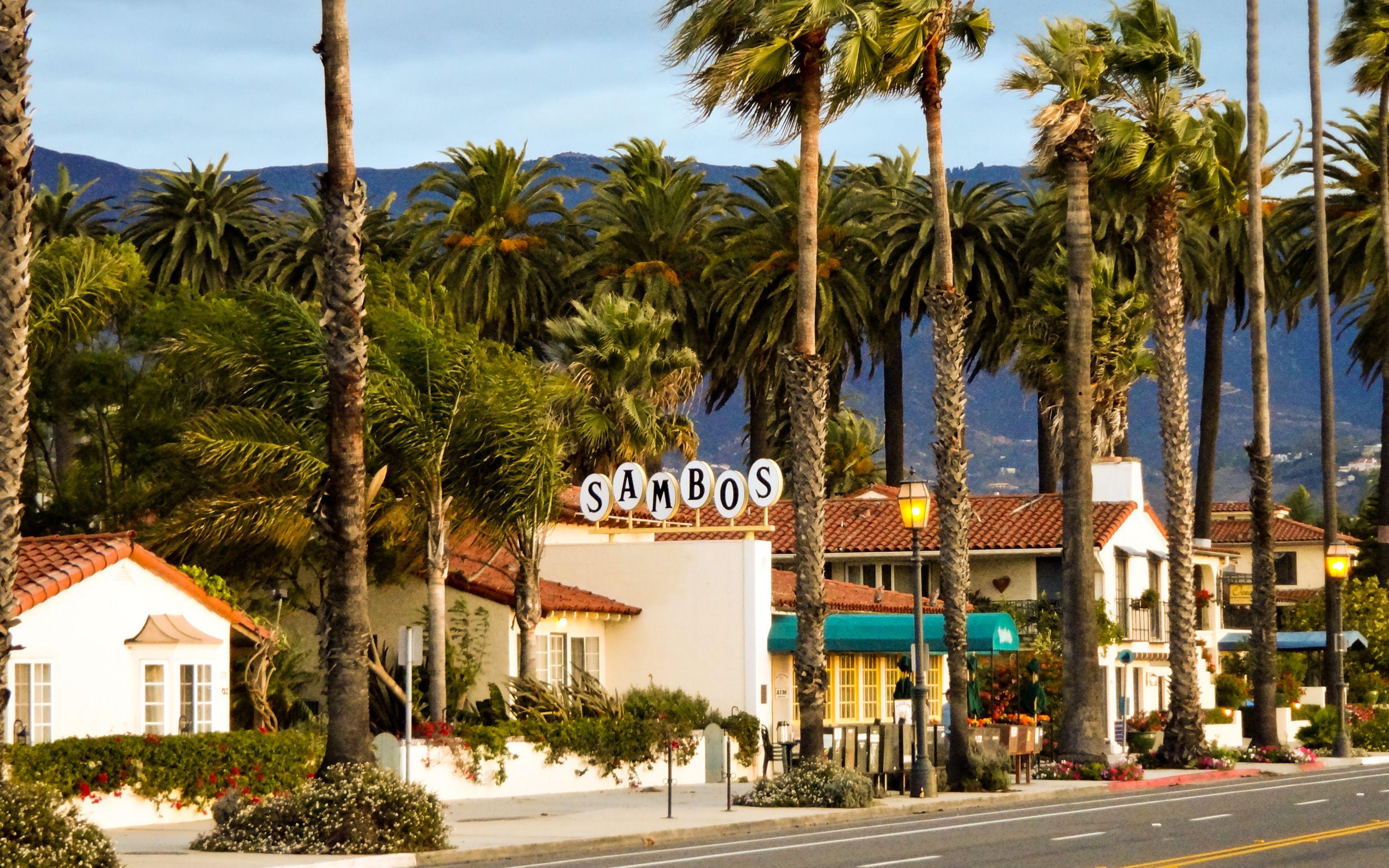 Máy tính để bàn Mặt trời mọc ở Santa Barbara 3360x2100
