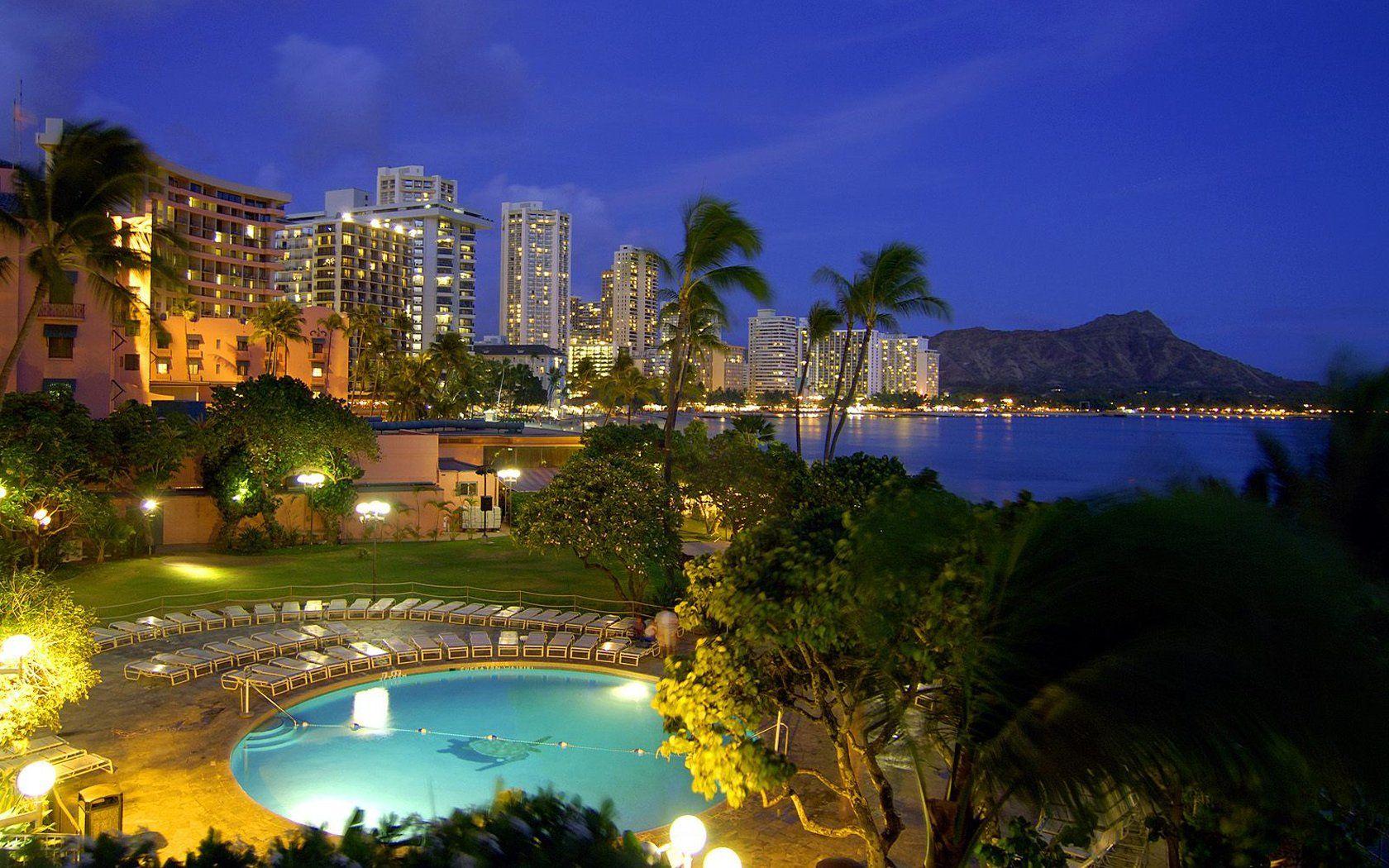 1680x1050 Waikiki Oahu Hawaii Beach Wallpaper. The Great Wallpaper