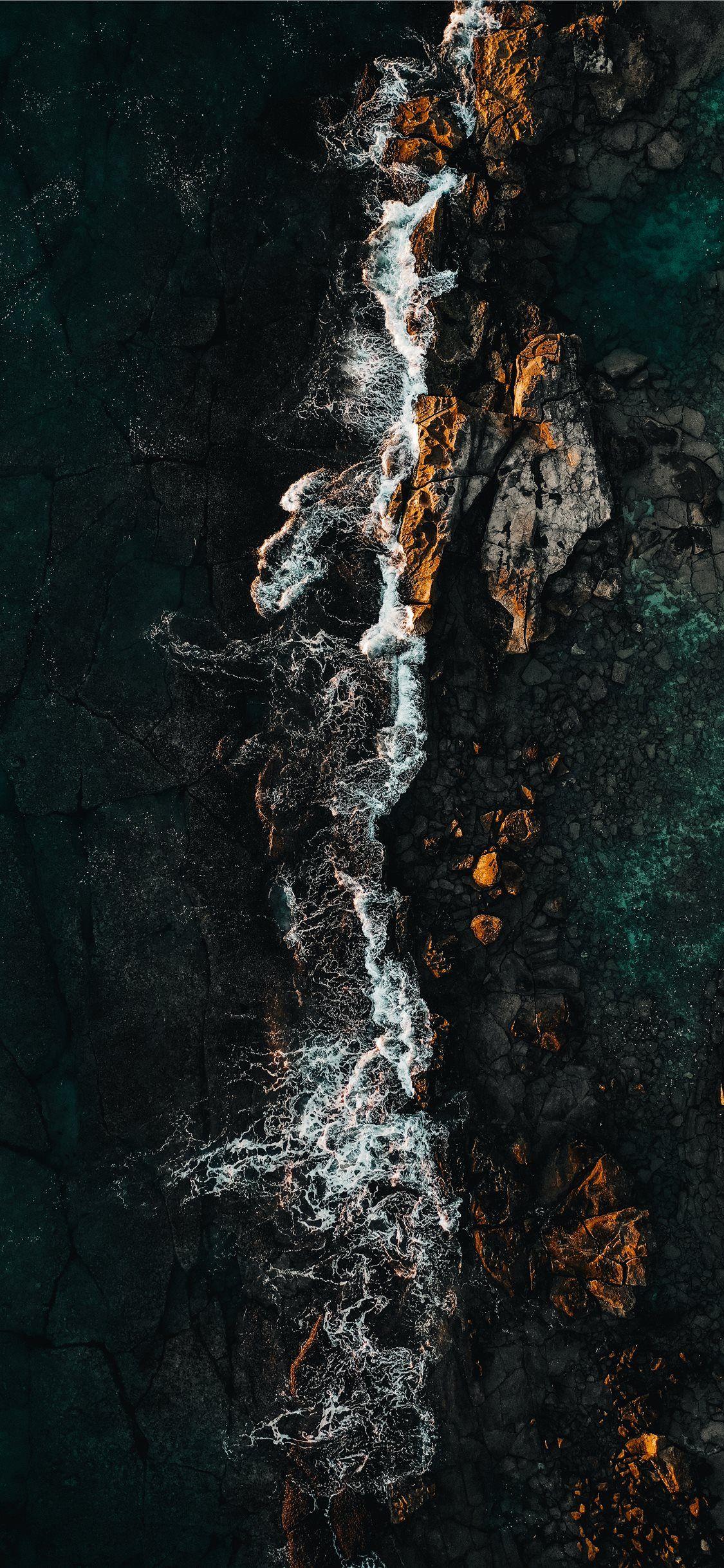 1125x2436 A drone shot from Oahu Hawaii iPhone X Wallpaper Free Download