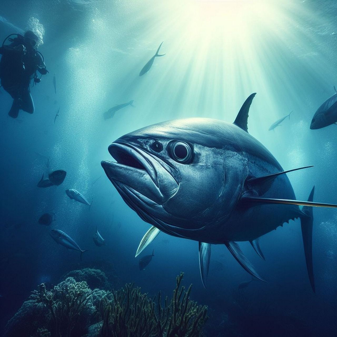 1280x1280 Download Ai Generated, Tuna, Fish