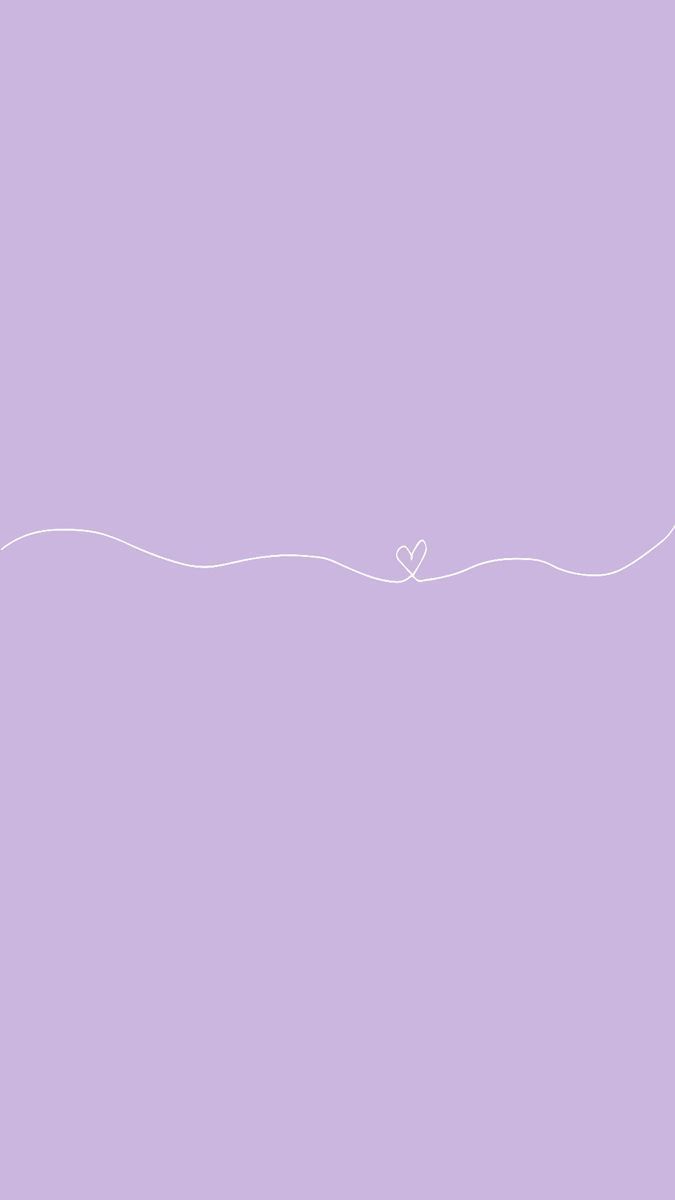 675x1200 Purple wallpaper heart simple instagram