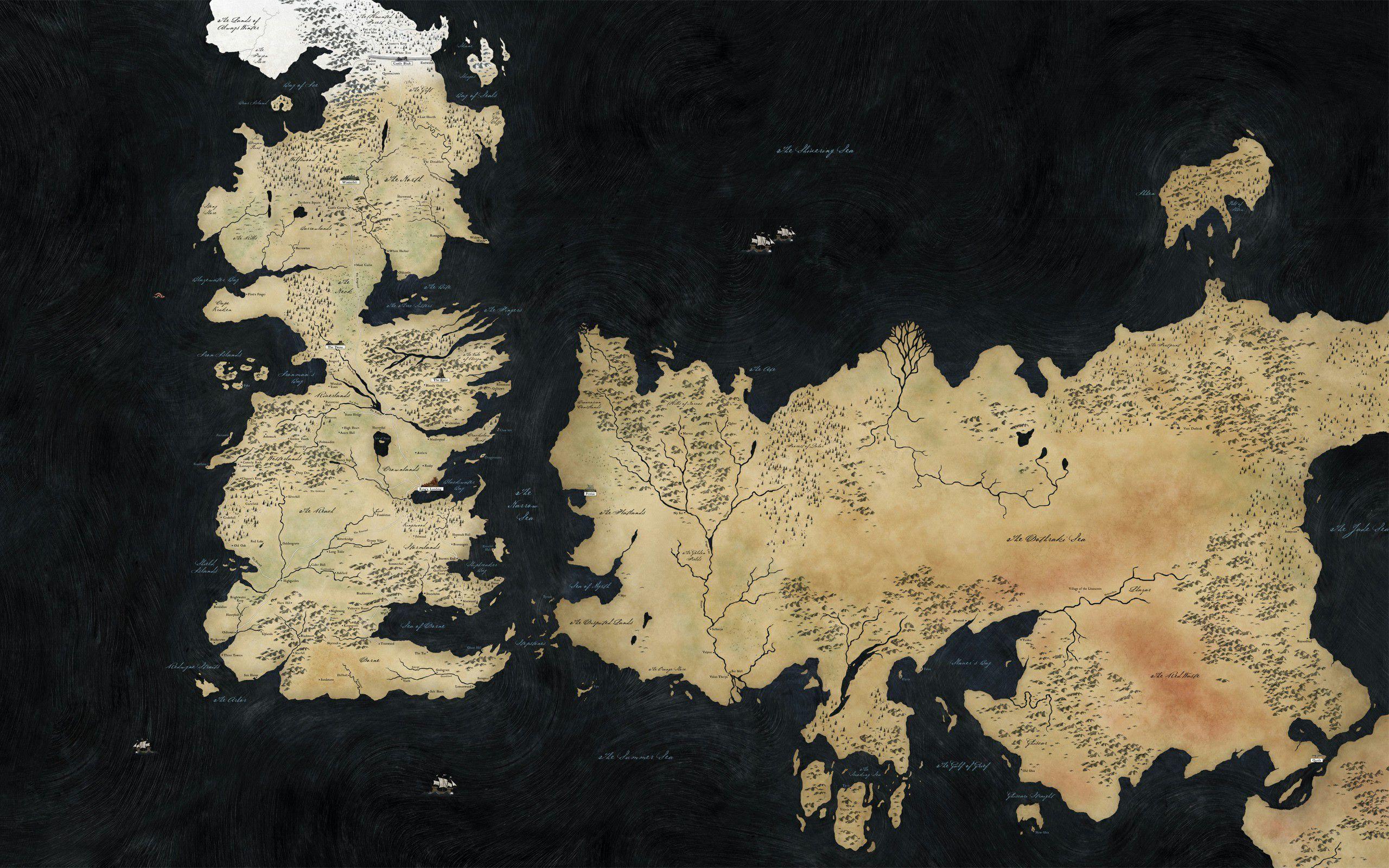 2560x1600 Game Of Thrones Map Wallpaper