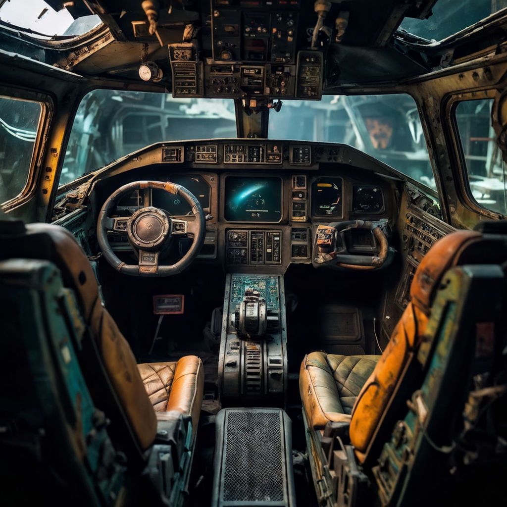 1024x1024 a fighter jet cockpit