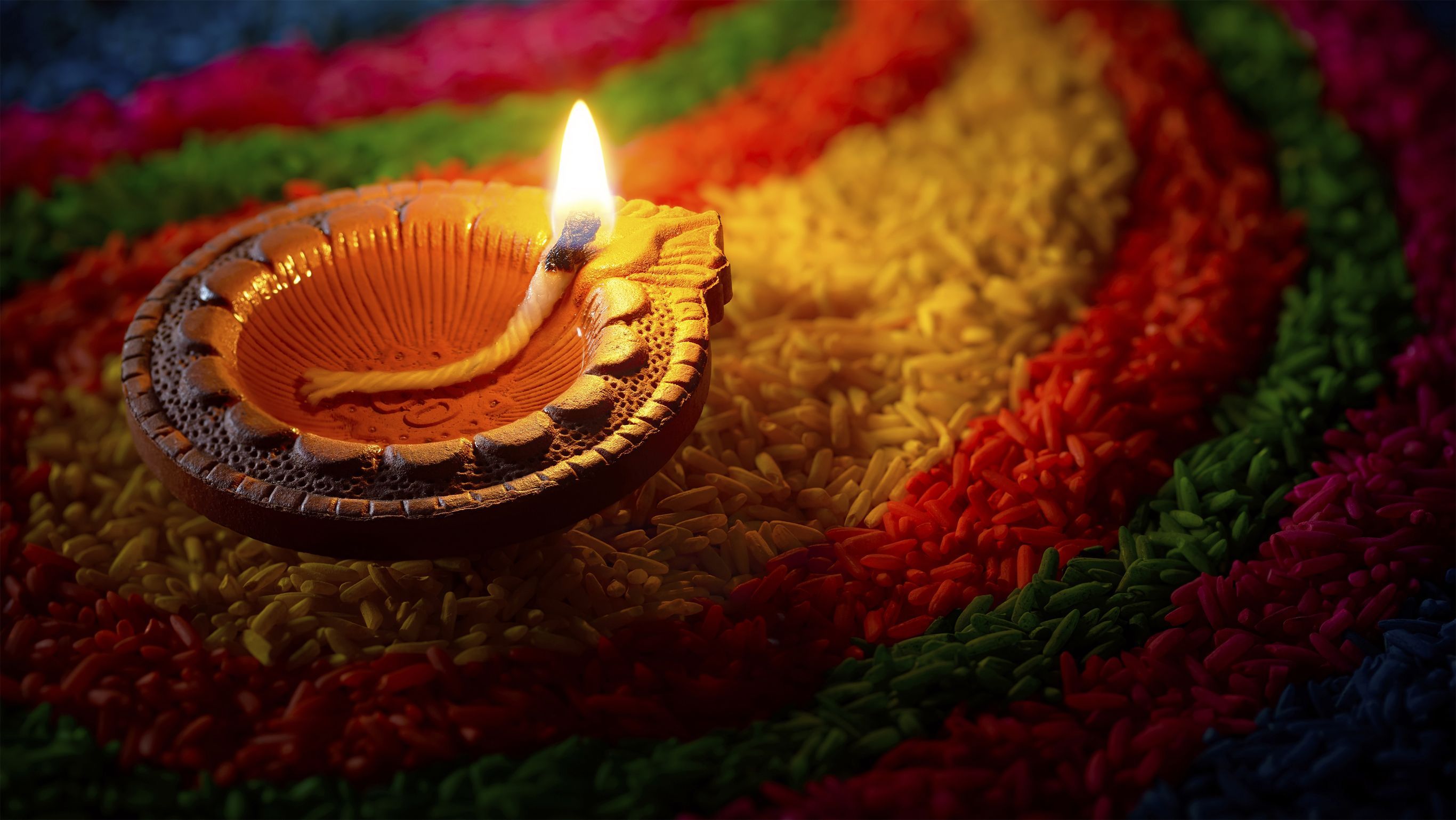 2732x1538 Candle Religious Diwali HD Wallpaper
