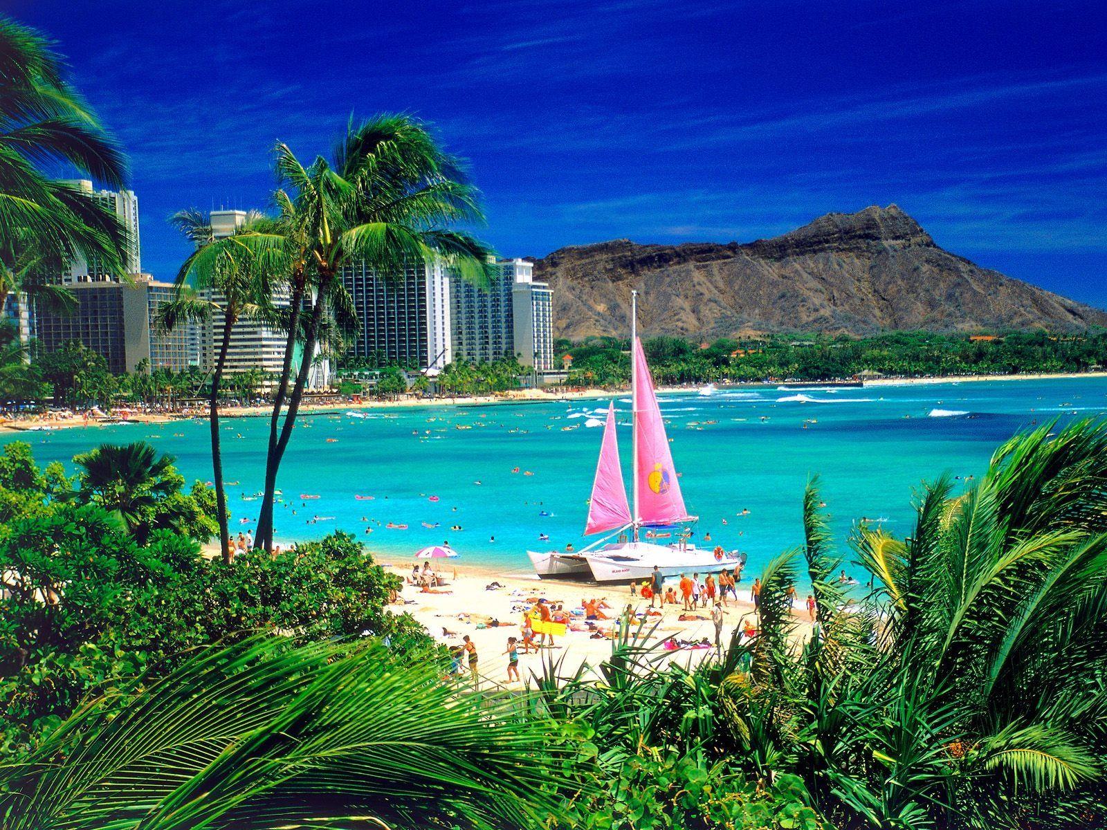 1600x1200 Waikiki Oahu Hawaii Wallpaper in jpg format for free download