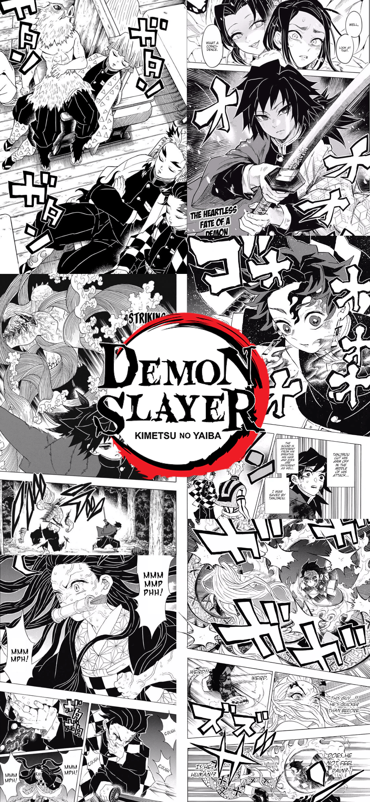 1242x2688 Demon Slayer Manga Pop Wallpaper : r