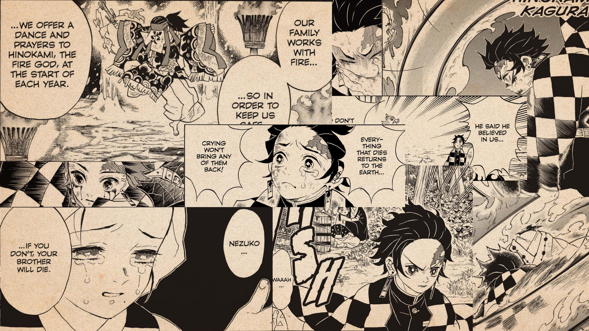Demon Slayer Manga Panel Wallpapers Top Free Demon Slayer Manga Panel 