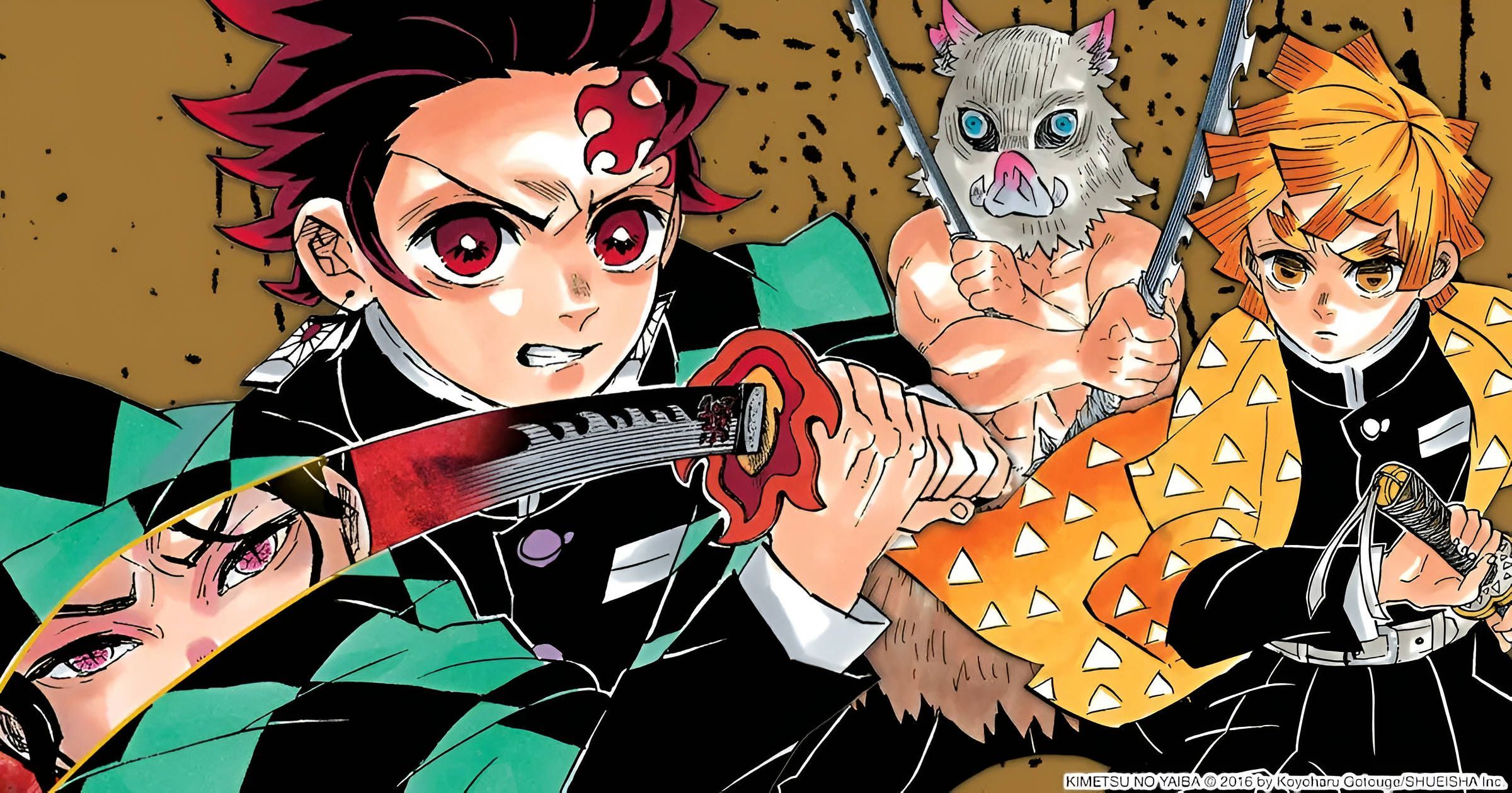 2400x1260 Demon Slayer Coloured manga panel