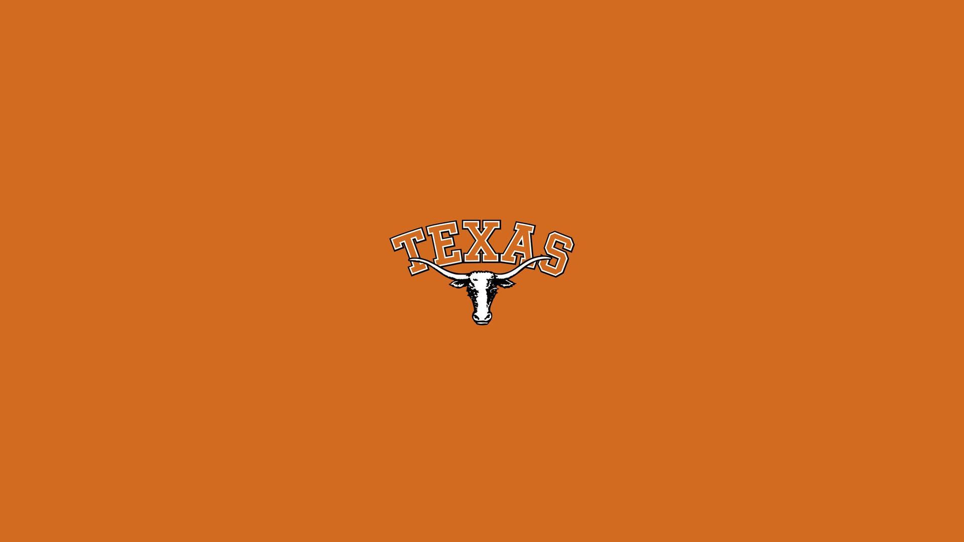1920x1080 Texas Logo In Orange Wallpaper