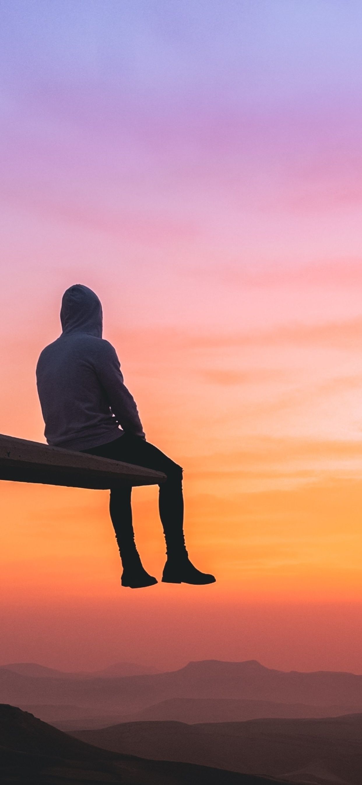 1242x2688 Alone And Happy Wallpaper