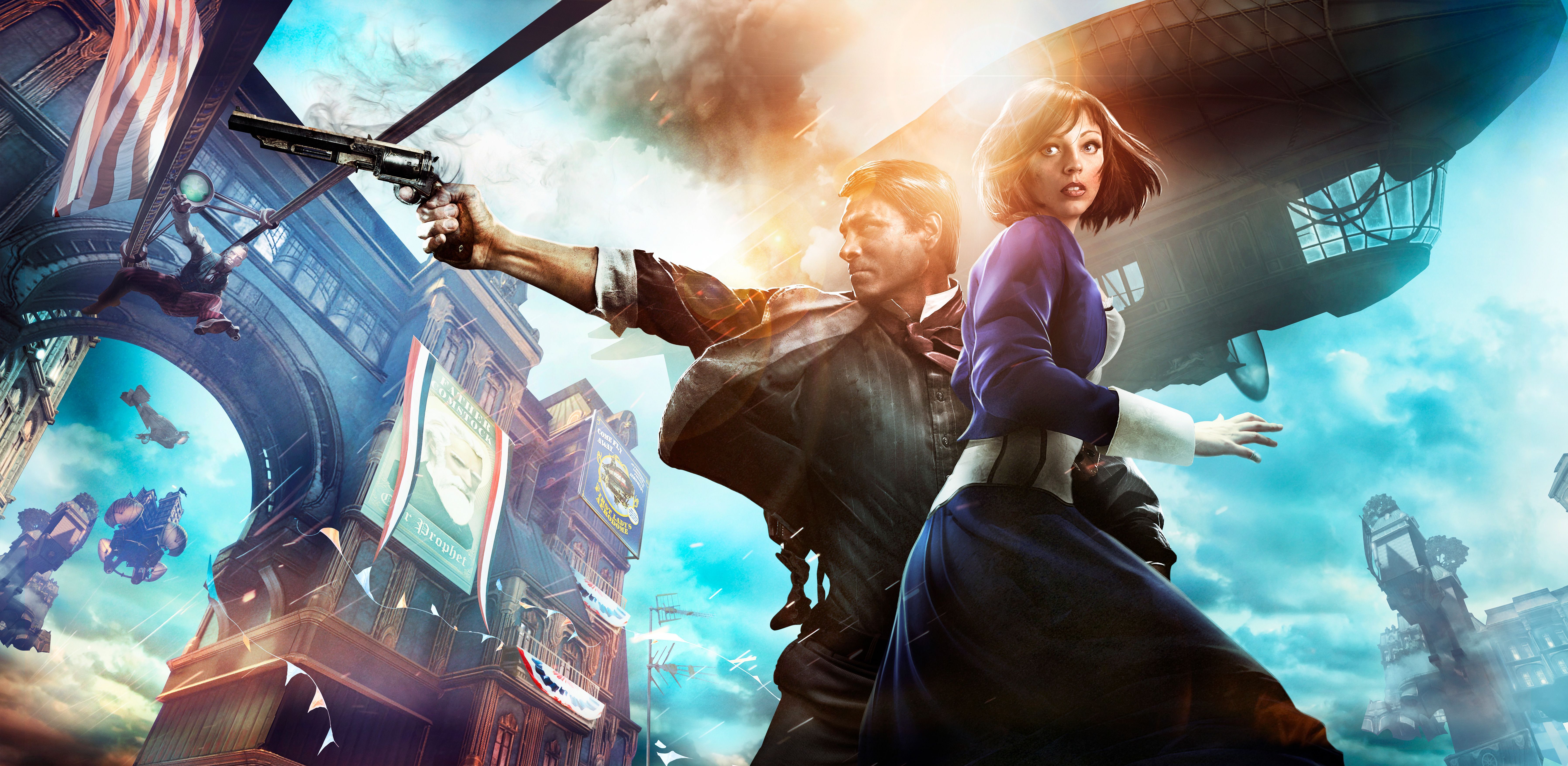 7184x3512 Download Elizabeth Bioshock Infinite