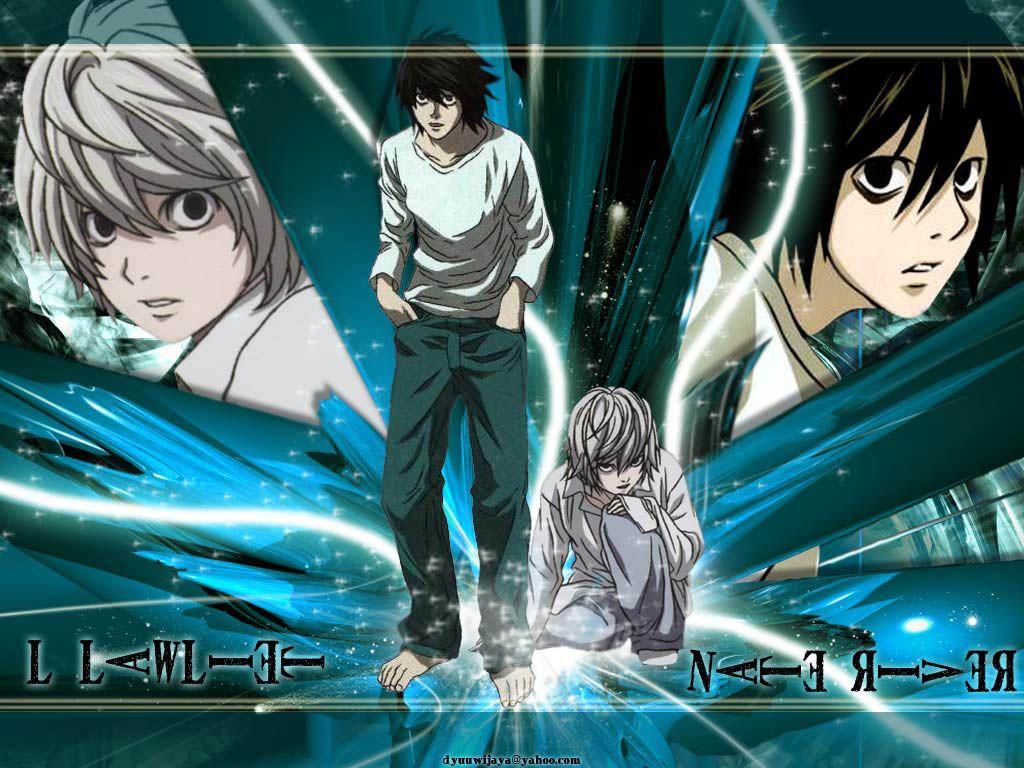 1024x768 Lawliet & River / L Lawliet Wallpaper