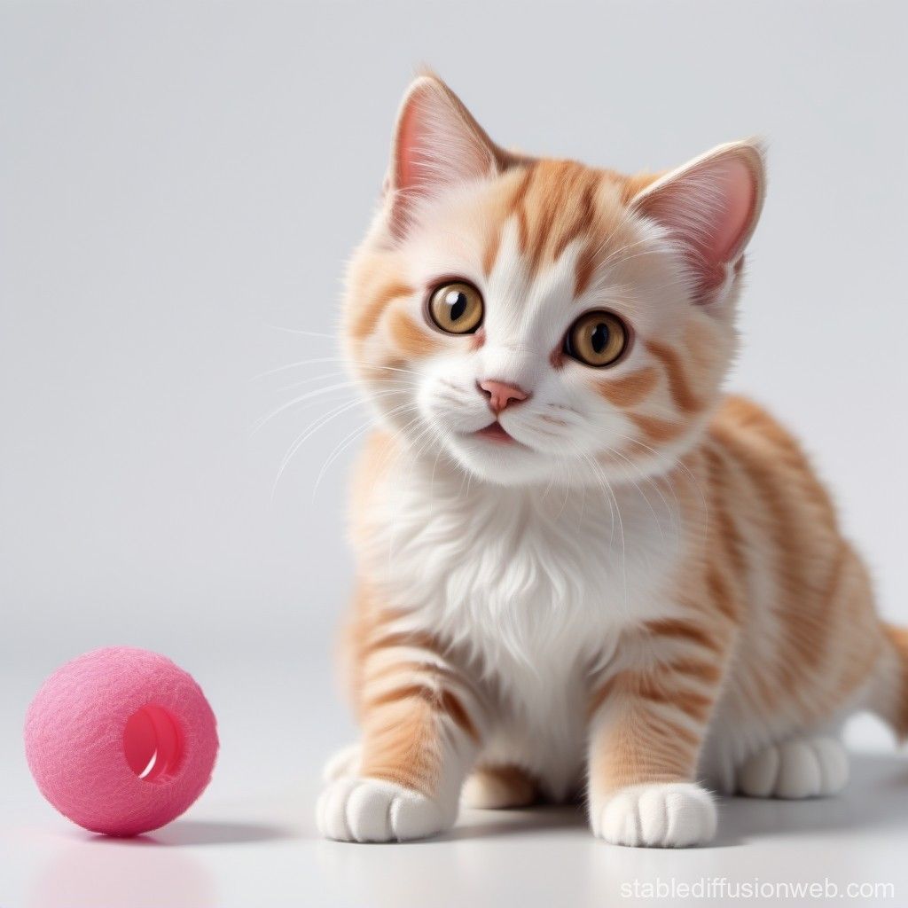 1024x1024 Toy on White Background, 4K Resolution