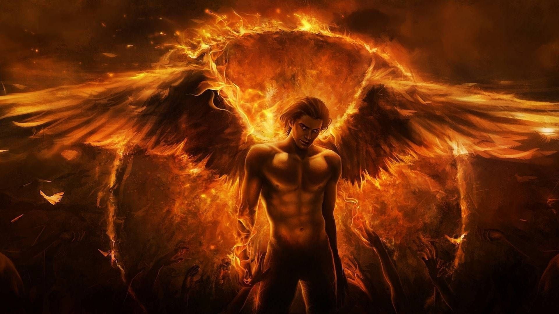 1920x1080 Download Devil Flaring Wings Wallpaper