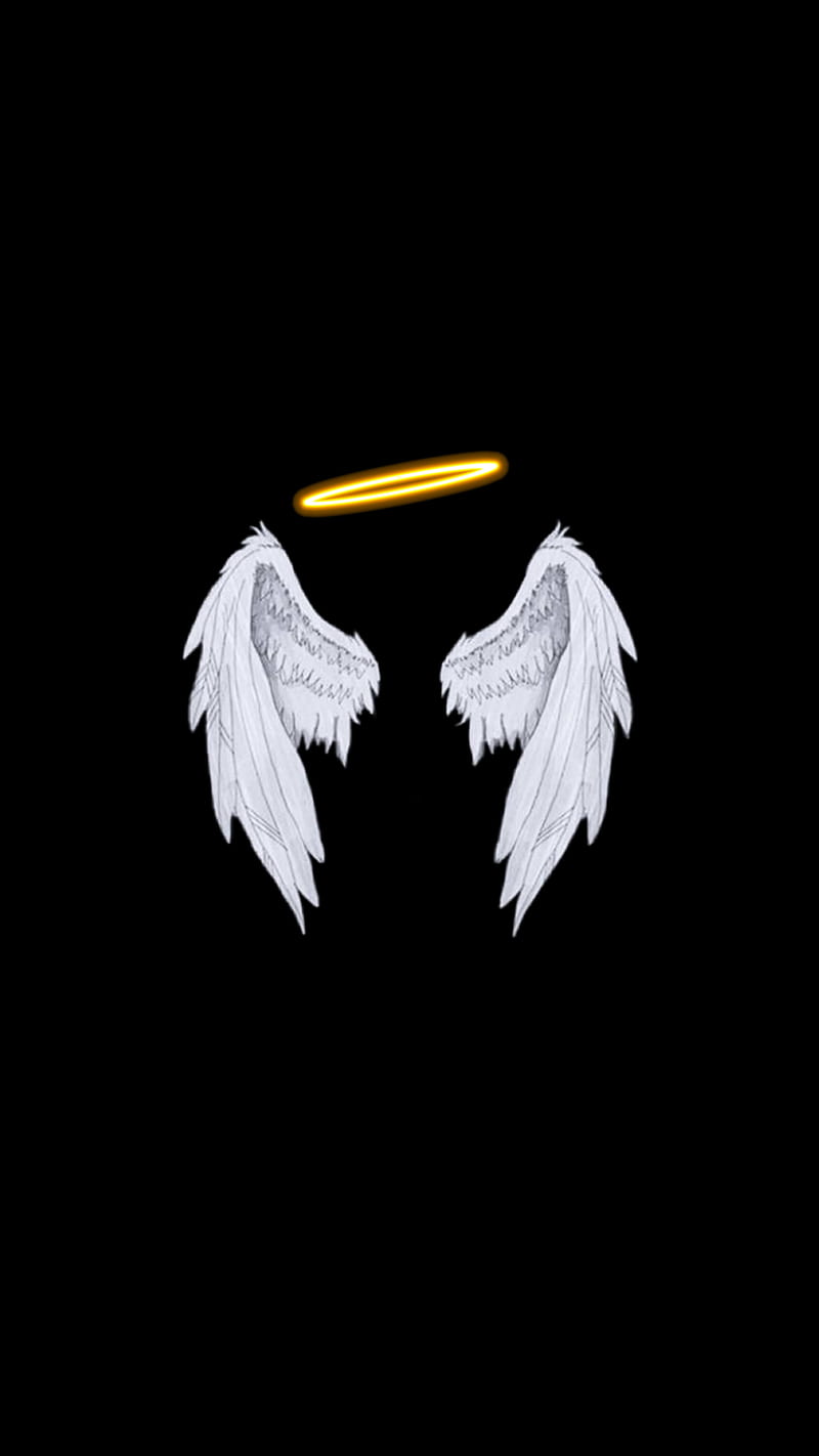 800x1422 White angel wings, angel wings