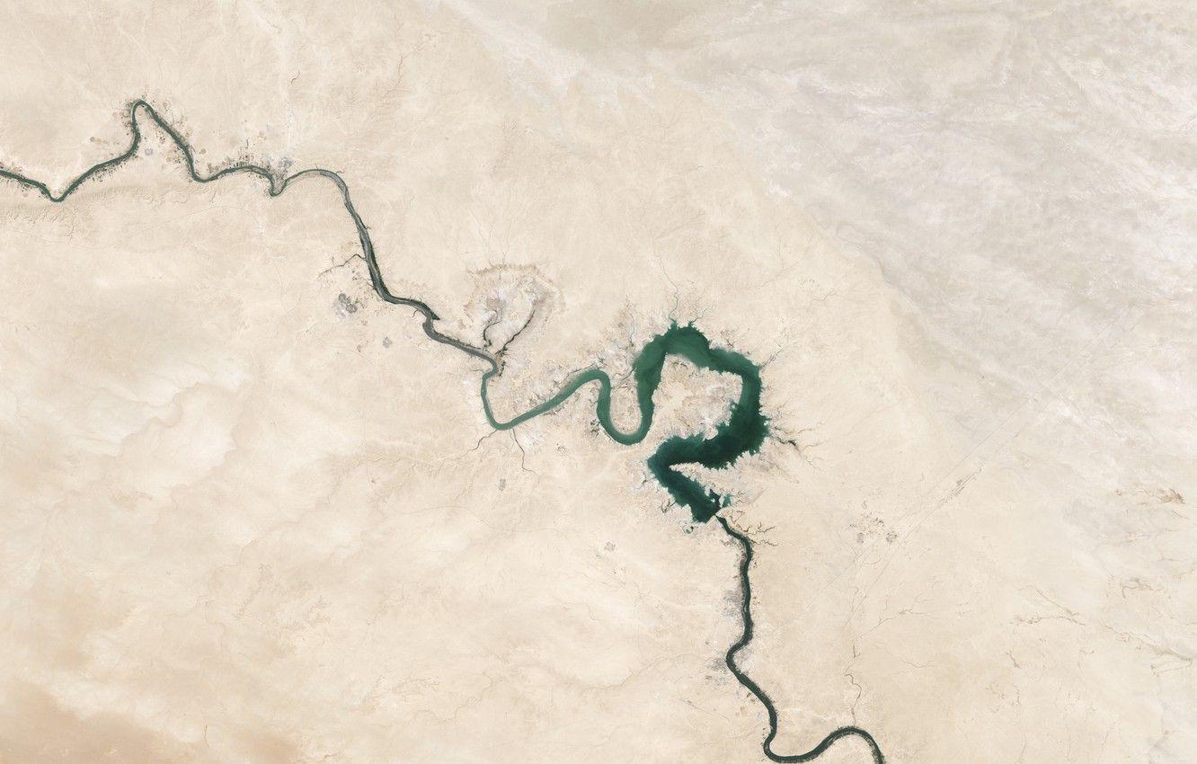 1332x850 Wallpaper space, river, planet, plain, Earth, NASA, relief