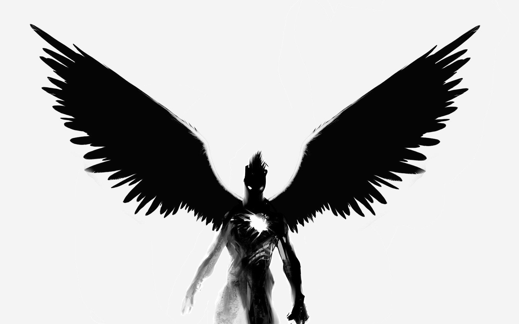 1680x1050 Dark Angel HD Wallpaper: A Mystical