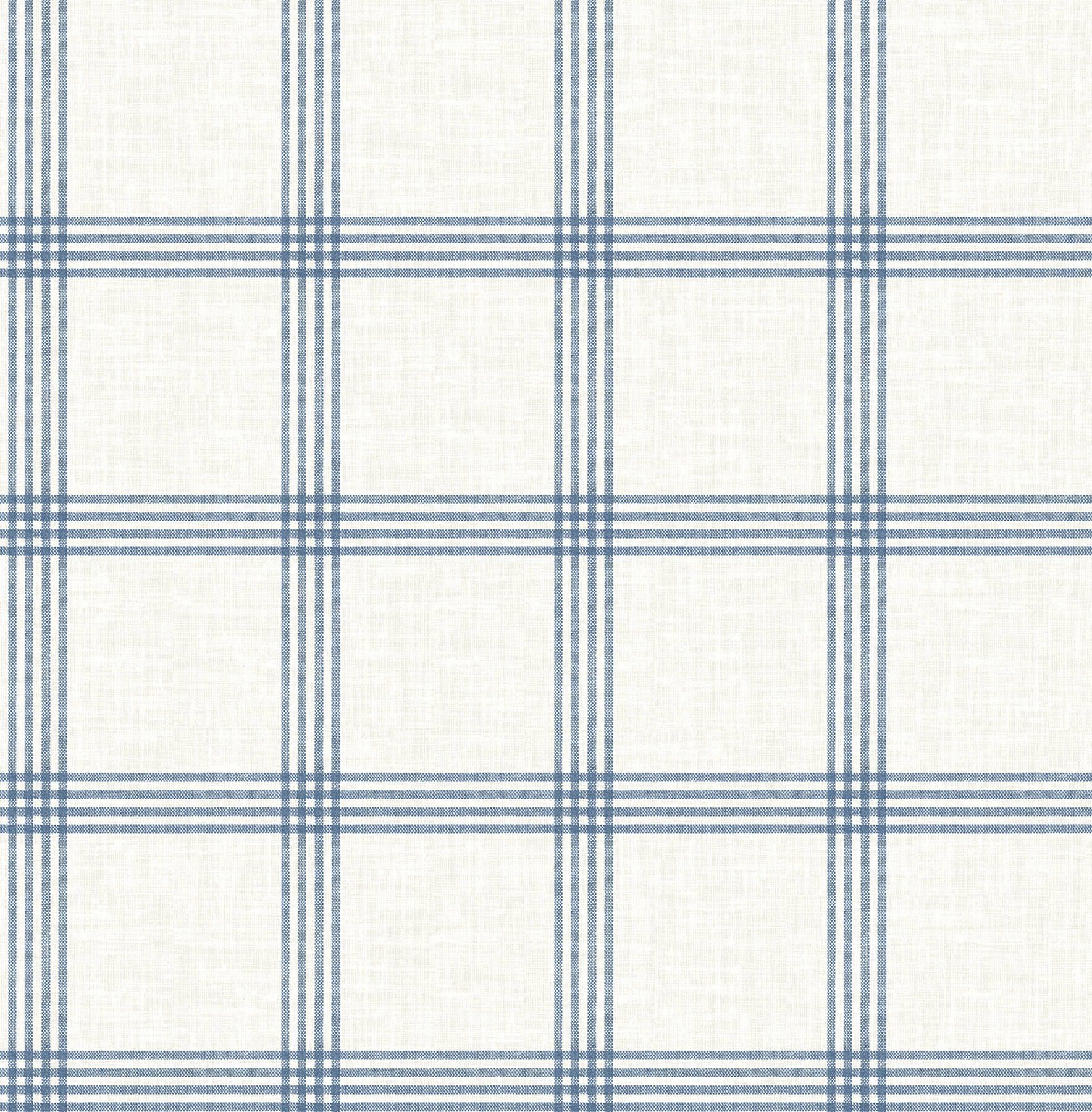 1768x1800 Chesapeake Twain Denim Plaid Wallpaper