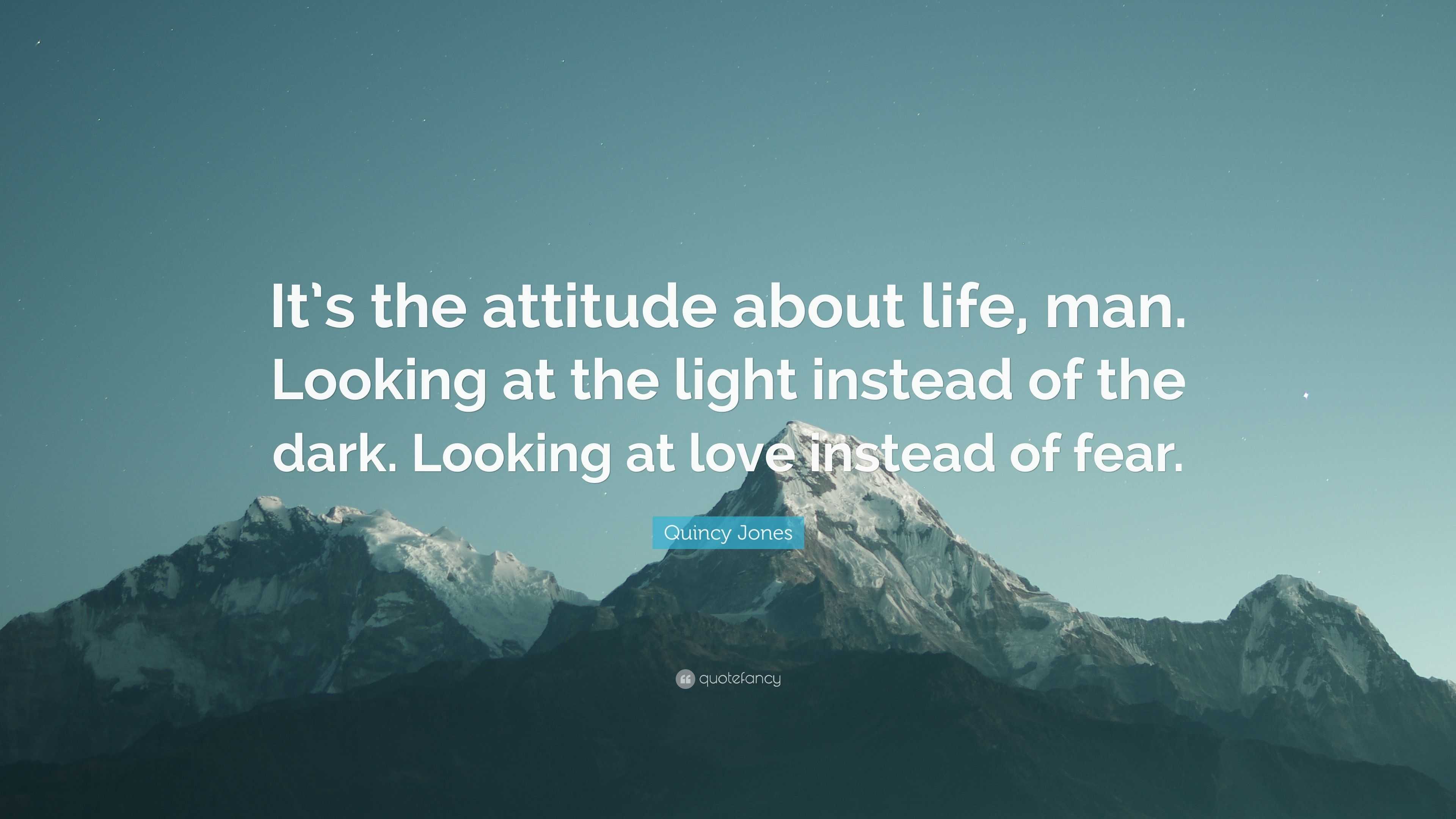 3840x2160 Quincy Jones Quote: “It's the attitude