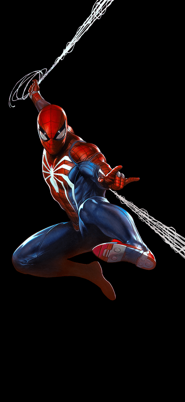 739x1600 Spider Man [iPhone X] Saving Battery For Amoled Display