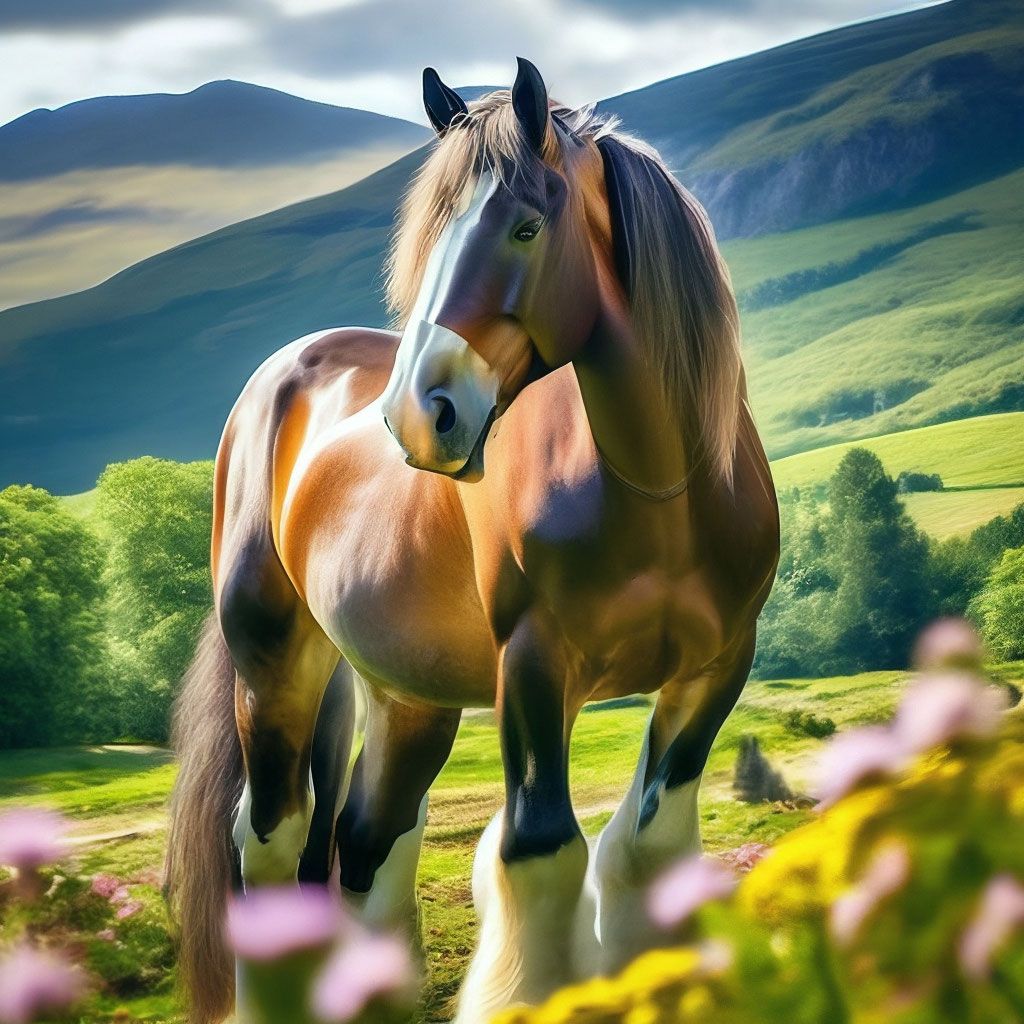 1024x1024 Incredibly beautiful Scottish horse