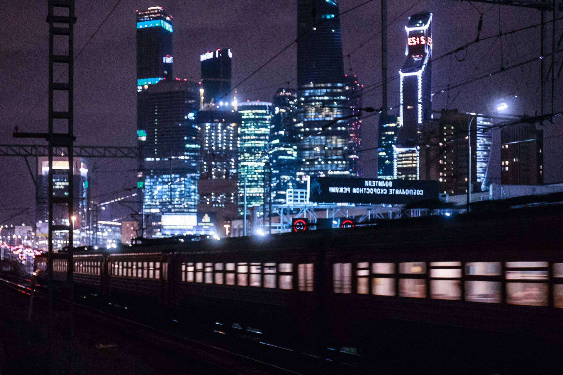 1920x1280 Download Moscow Russia Urban Train