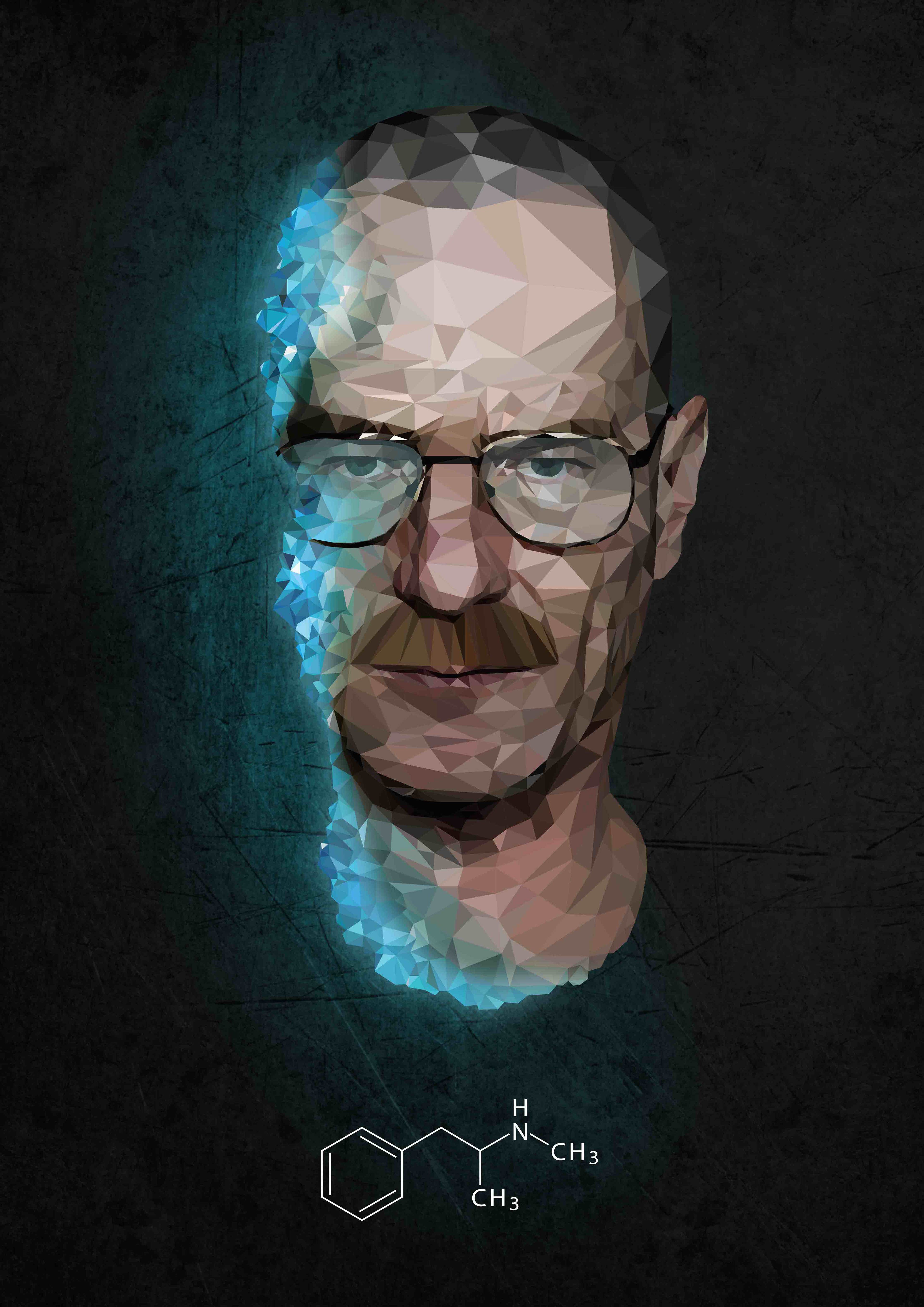 3840x5430 Breaking Bad 4k Low Poly Wallpaper, HD