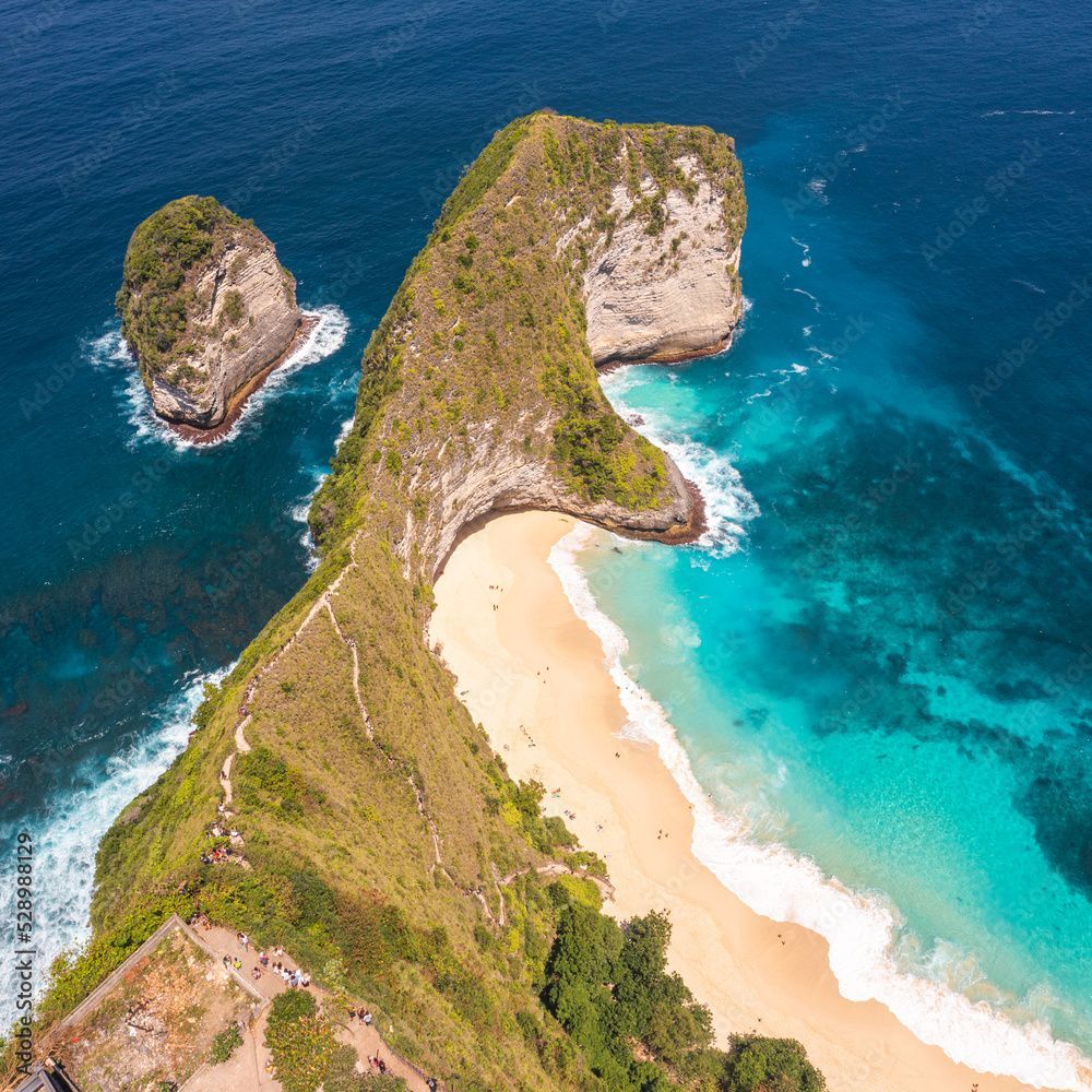 1000x1000 Top view of Kelingking beach. Nusa