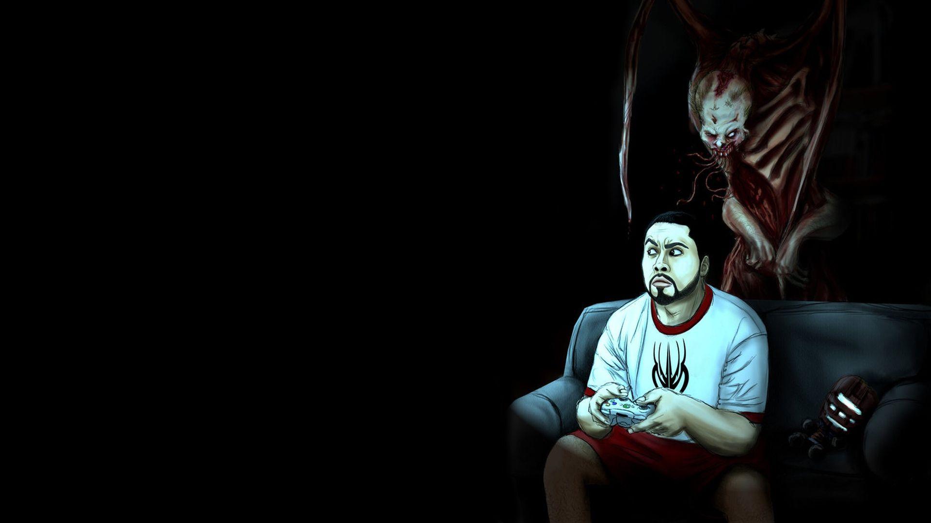 1920x1080 Full HD Wallpaper joystick dead space monster friend dark