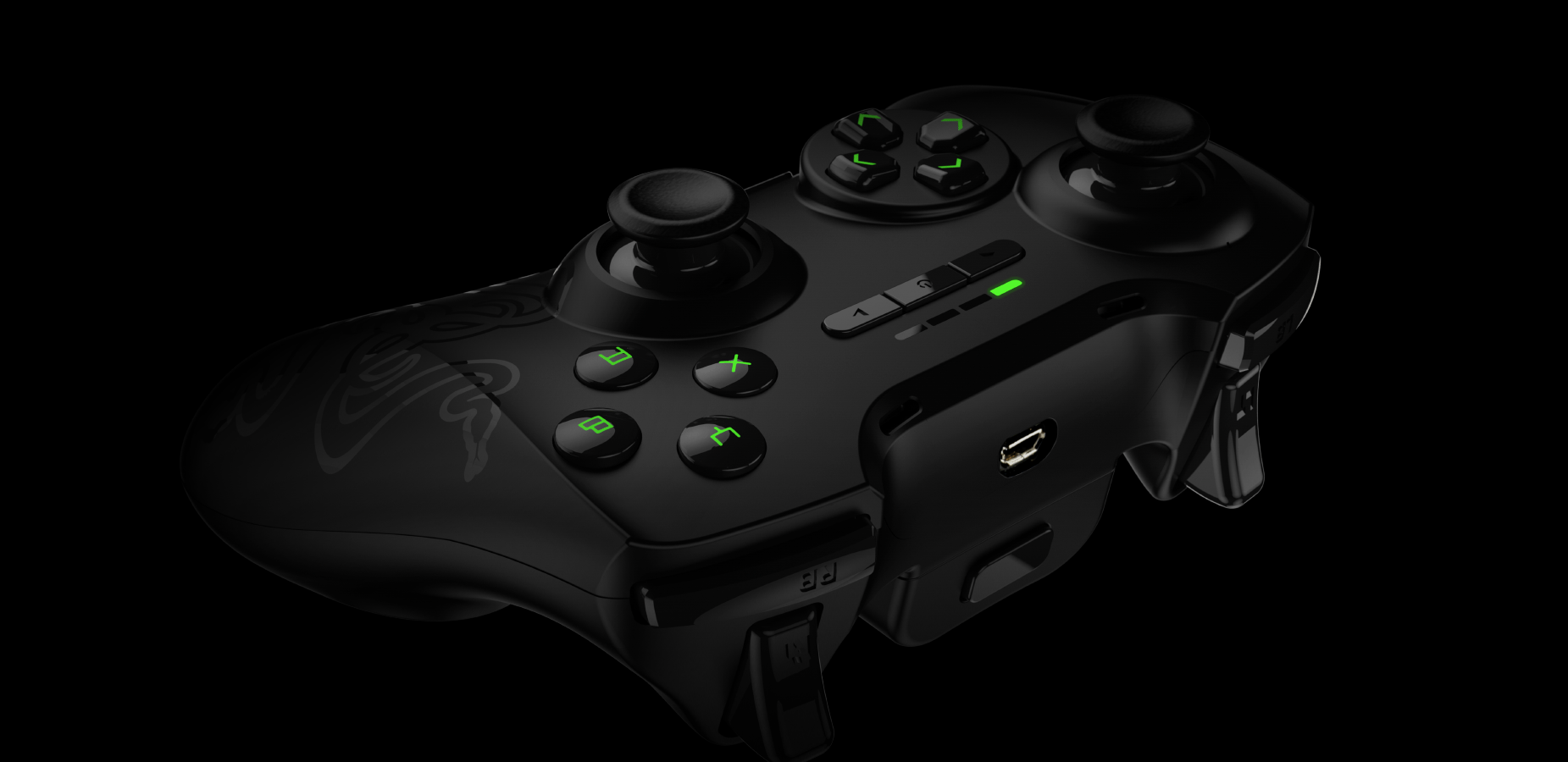 1851x900 Razer Gamepad Wallpaper 4 X 900