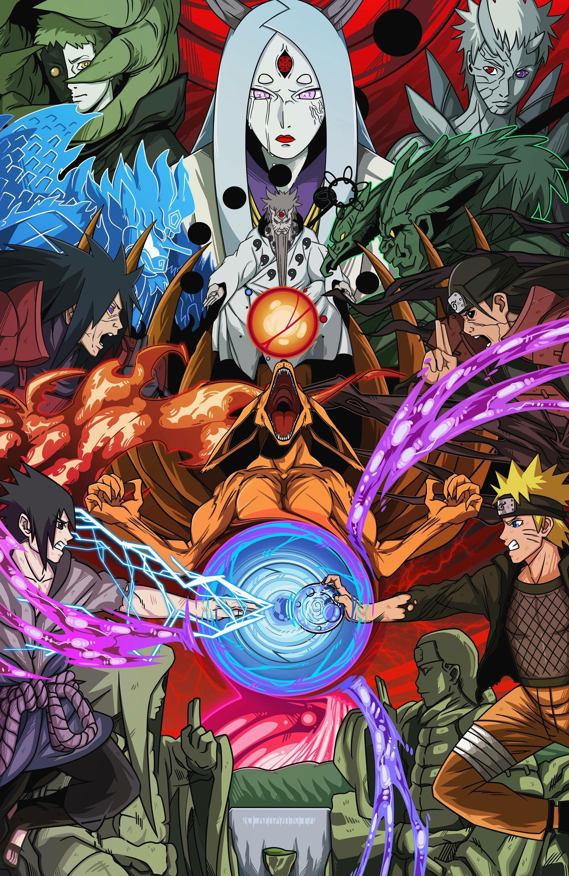 1920x2957 Naruto Great Ninja War Poster