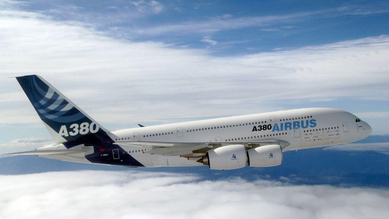 1244x700 AIRBUS A380 airliner plane airplane transport (9) wallpaper