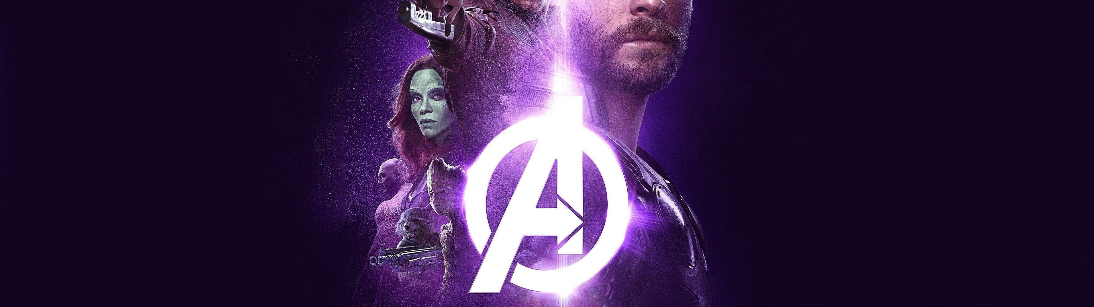 3840x1080 Download 3840x1080 Thor, Gamora, Avengers: Infinity War