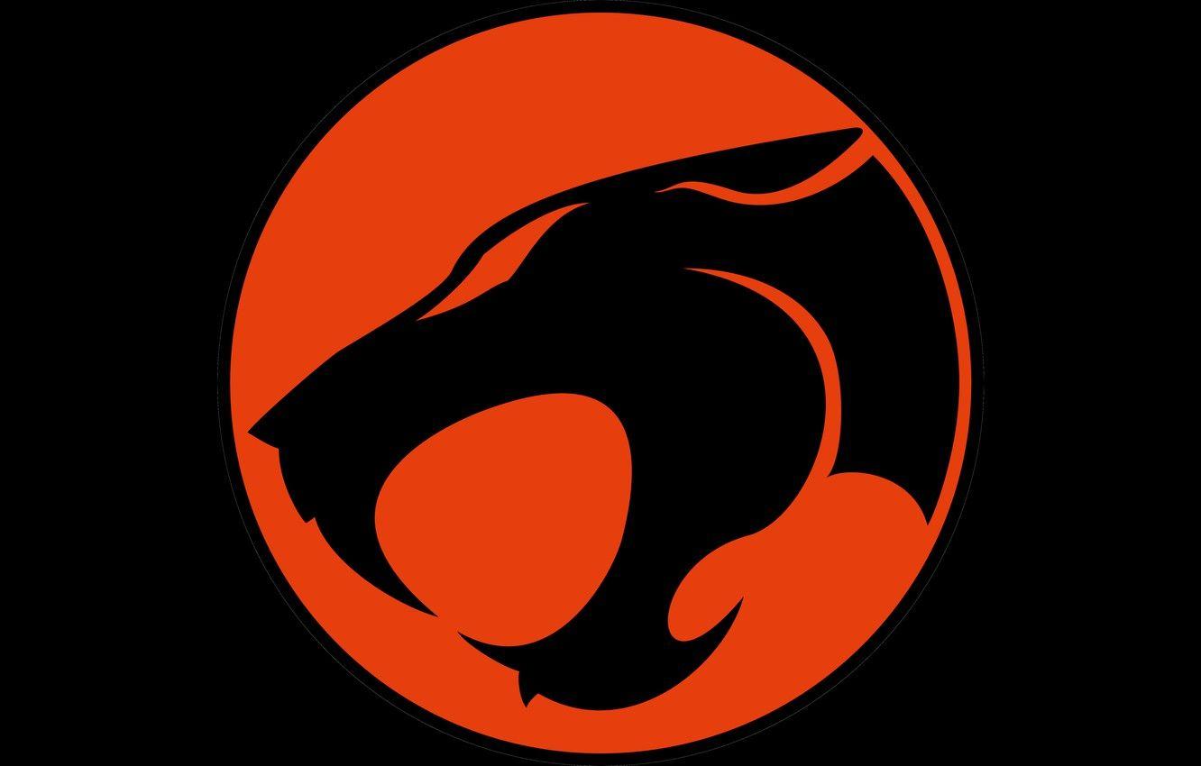 1332x850 Wallpaper red, logo, black, Thundercats image for desktop