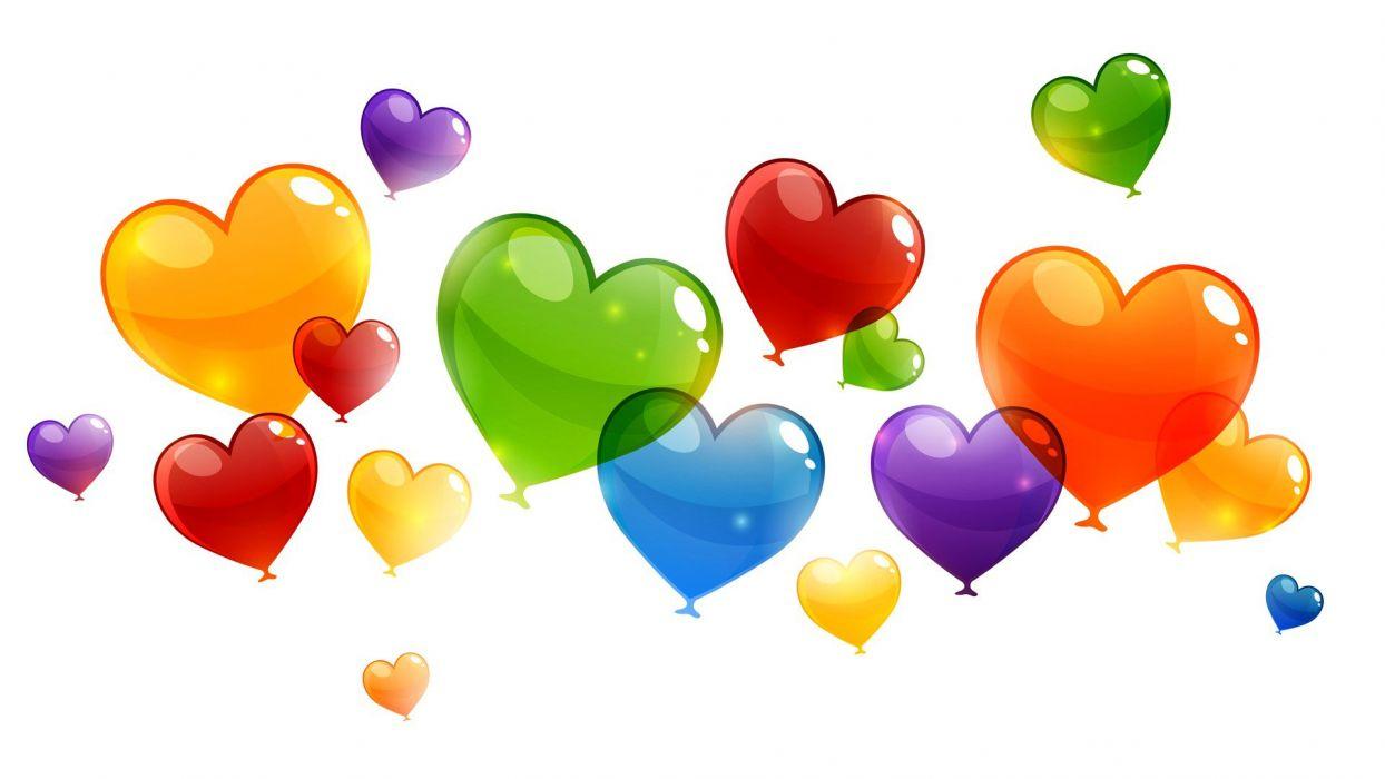 1244x700 Art balloons birthday blue colored colorful green hearts