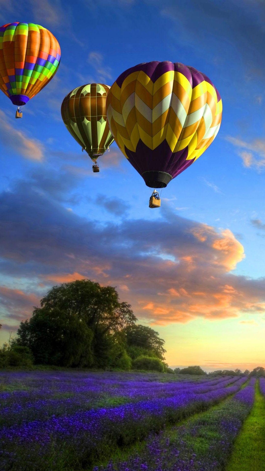 1080x1920 Rainbow Colored Air Balloons Android Wallpaper free download