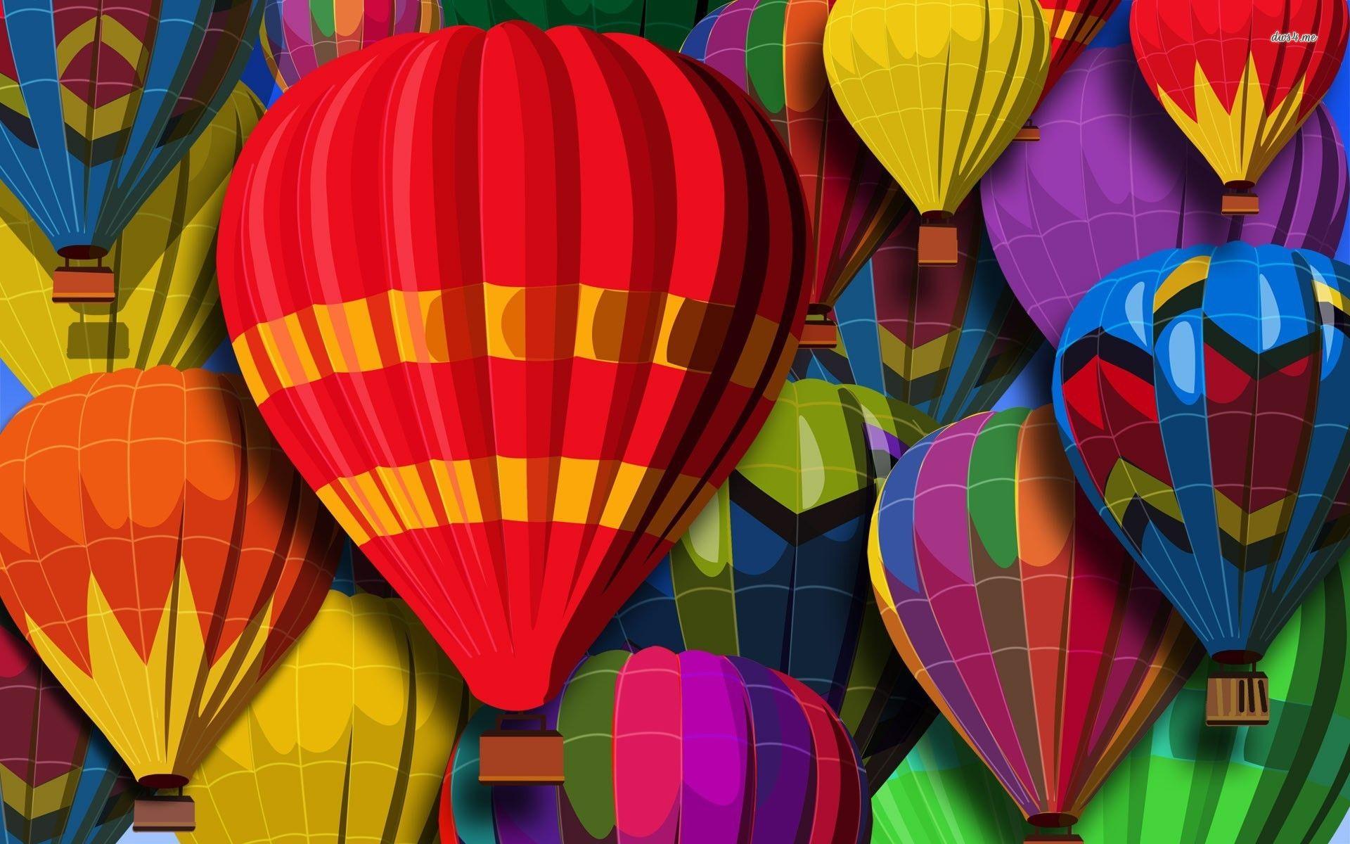 1920x1200 Colorful Hot Air Balloon Wallpaper