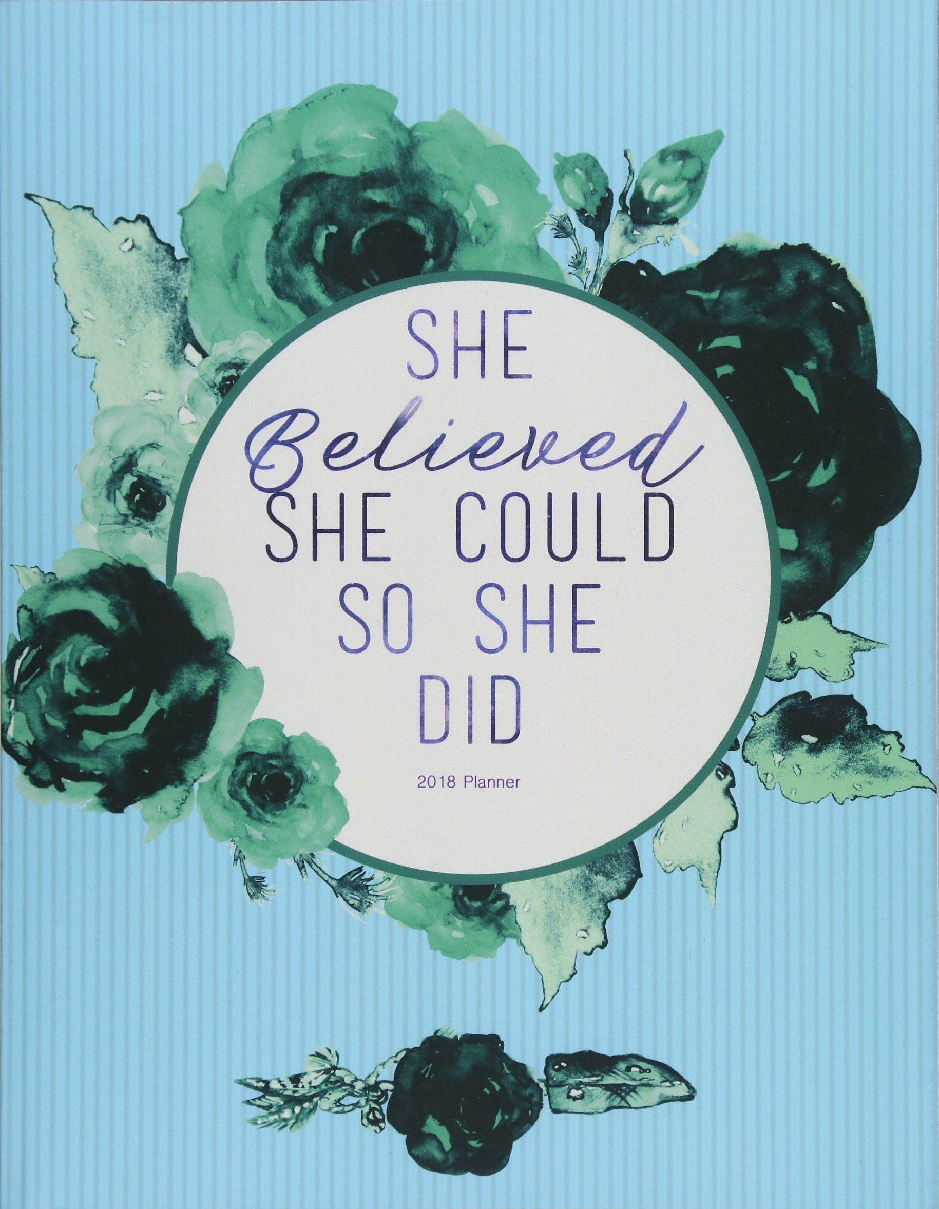 1829x2355 Amazon.in: Buy Planner 2018 Believed She Could So She