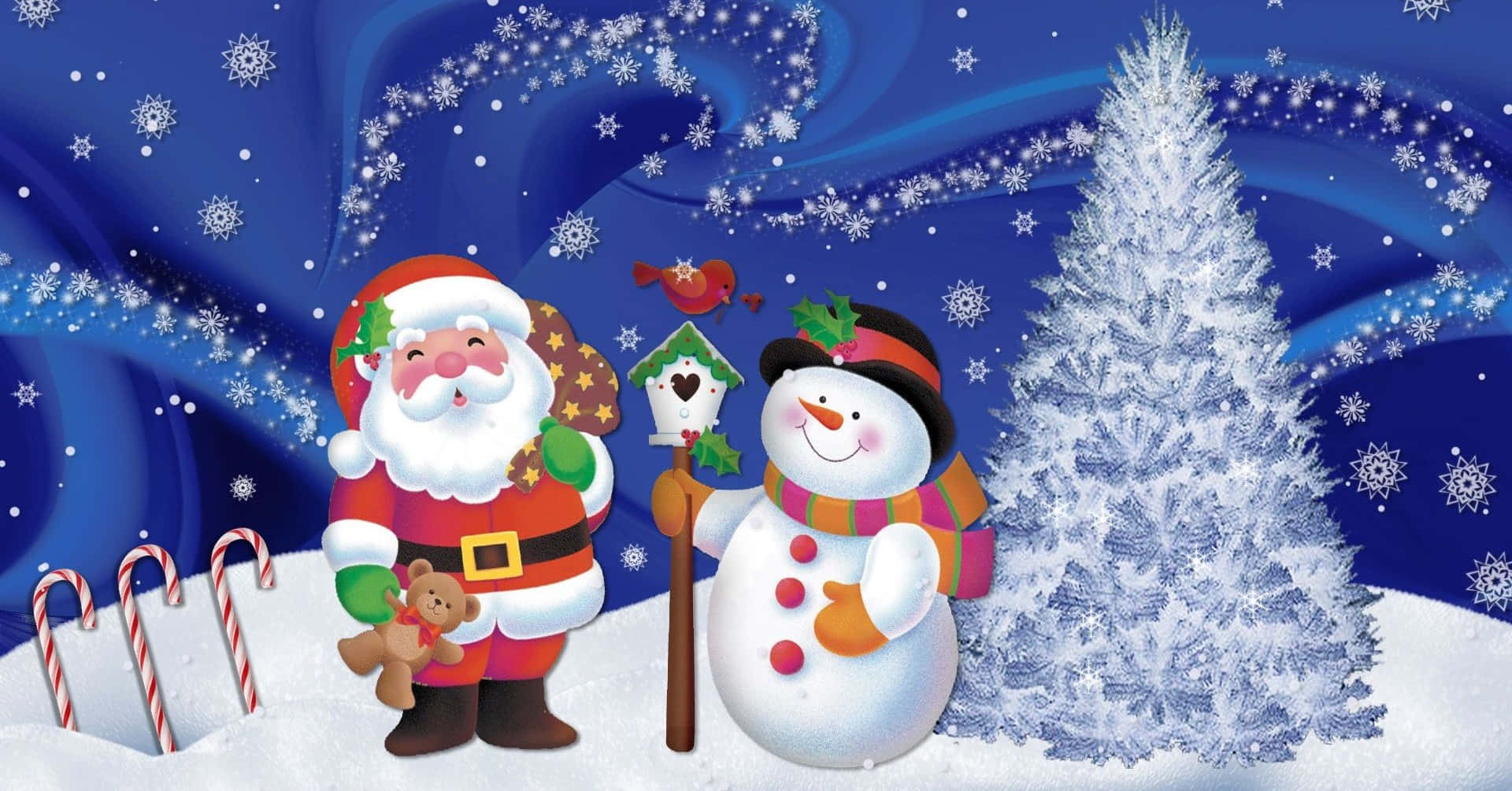 1920x1005 Funny Christmas Background