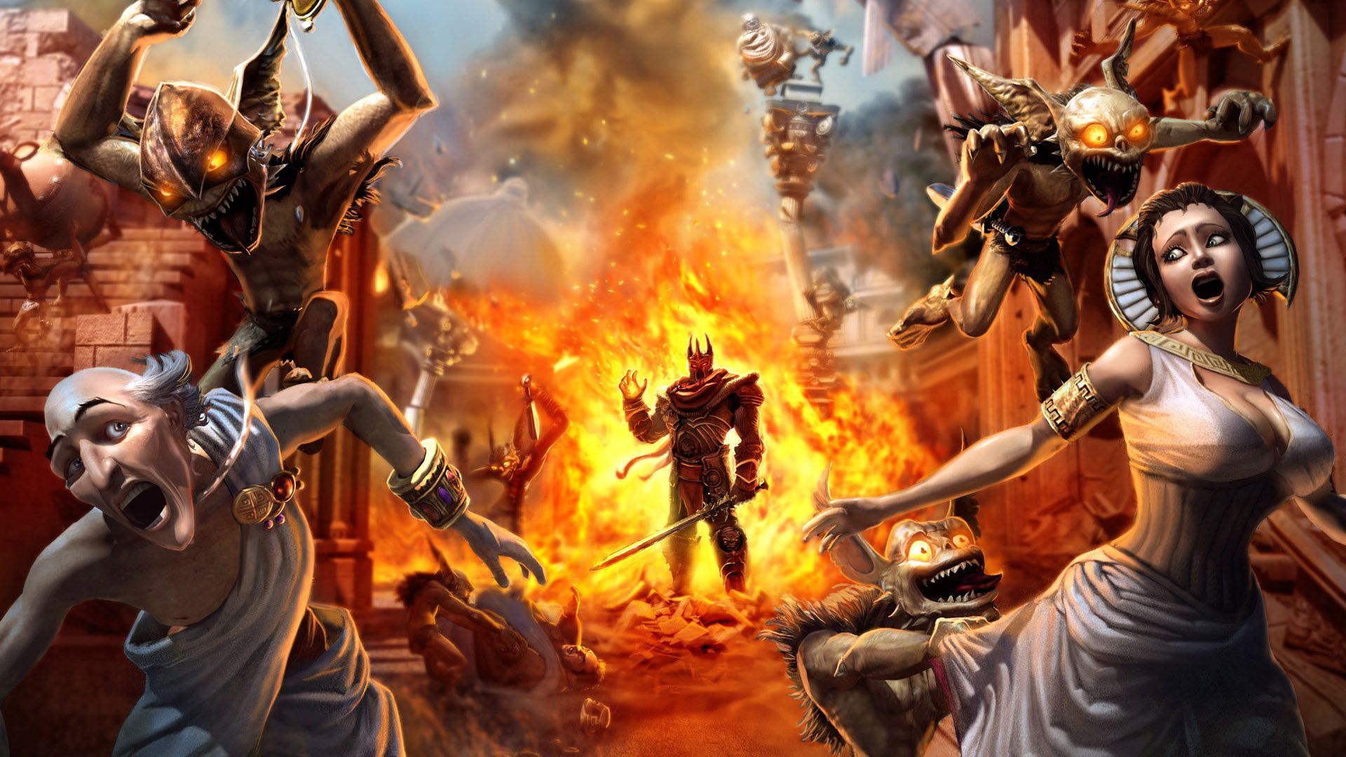 1920x1080 Fall of Rome Desktop wallpaper 600x382