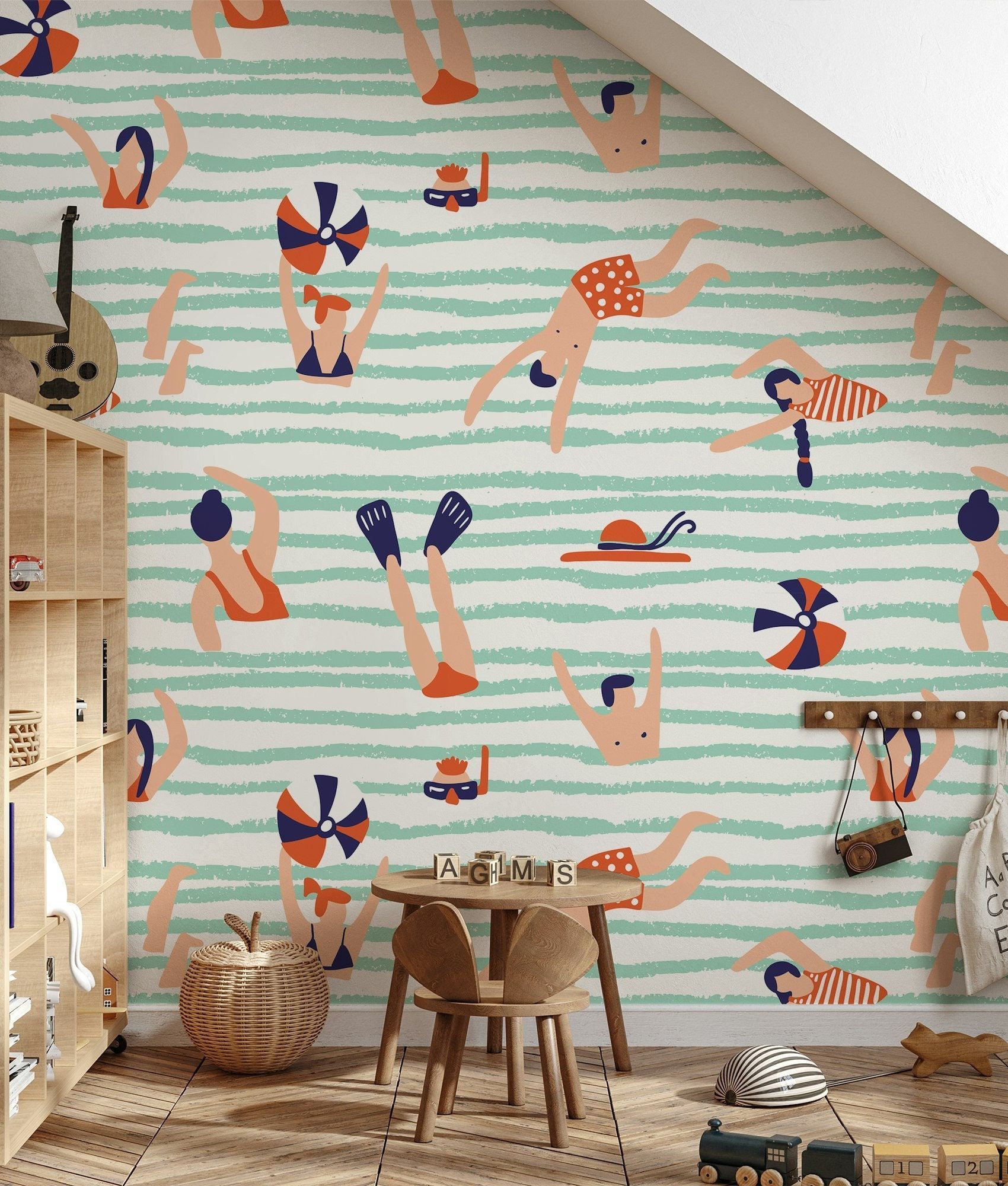 1700x2000 Swimming Sea Swimmers Funny Wallpaper