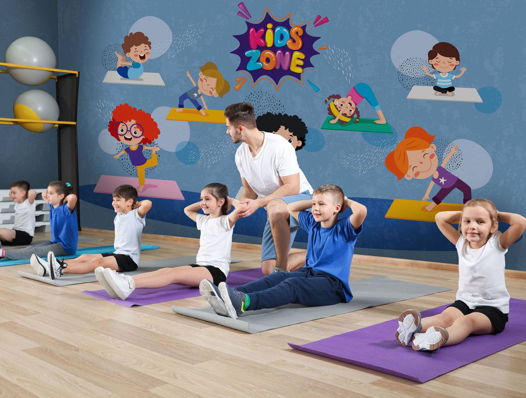 1726x1305 Funny kids wallpaper mural